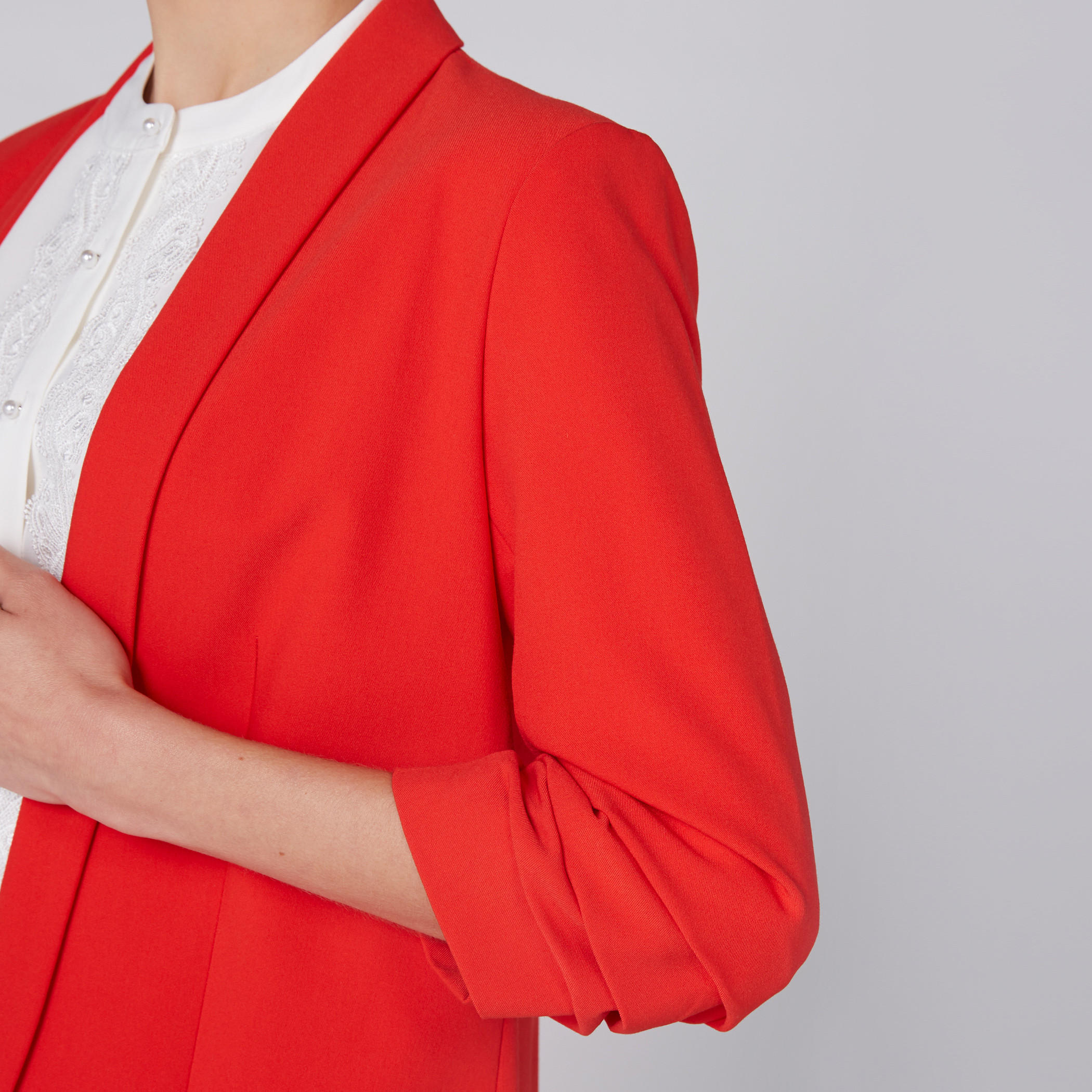 Open Front Blazer with 3/4 Sleeves-women-clothing-coatsandjackets-blazers-image-5