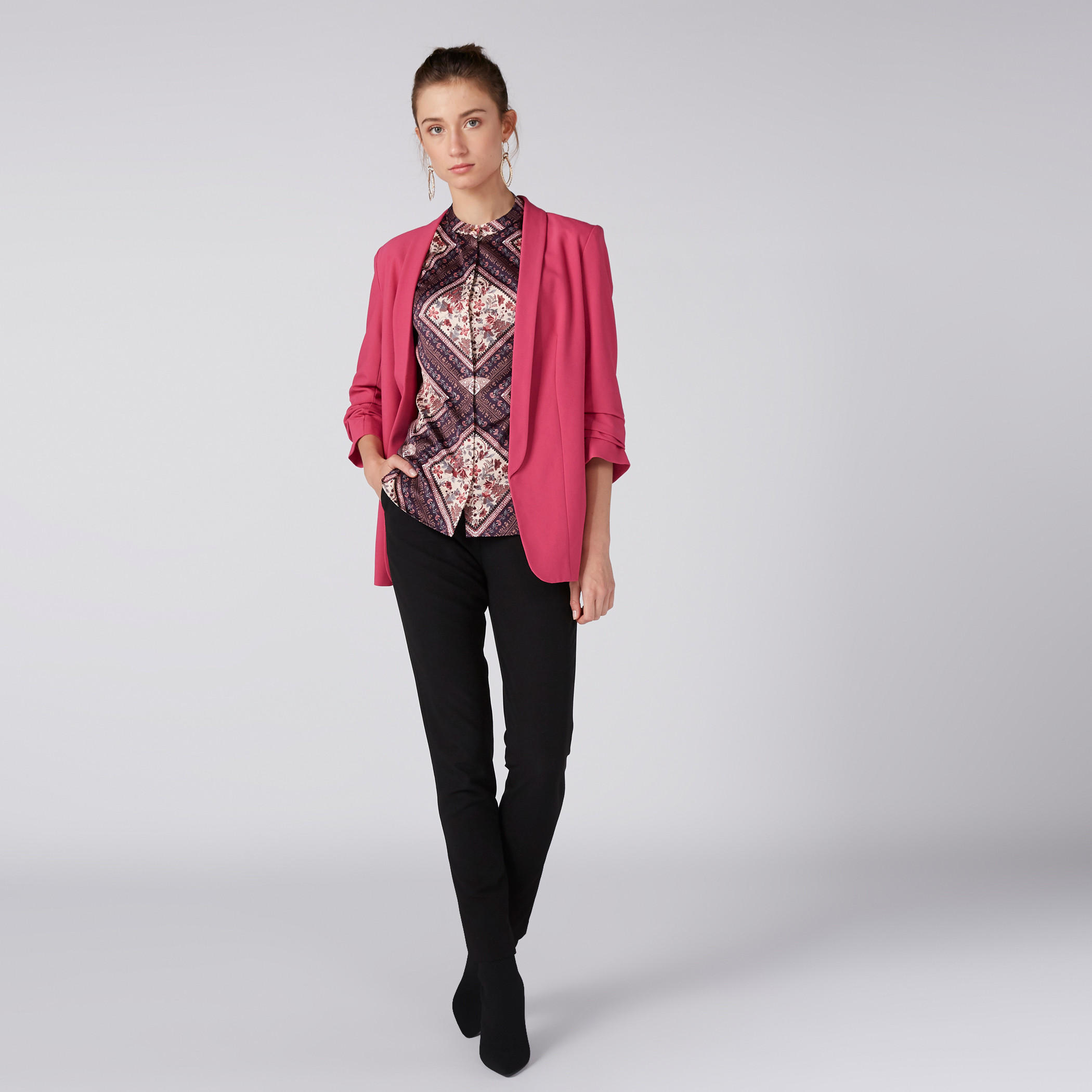 بليزر مفتوح من الأمام بأكمام 3/4-women-clothing-coatsandjackets-blazers-image-16