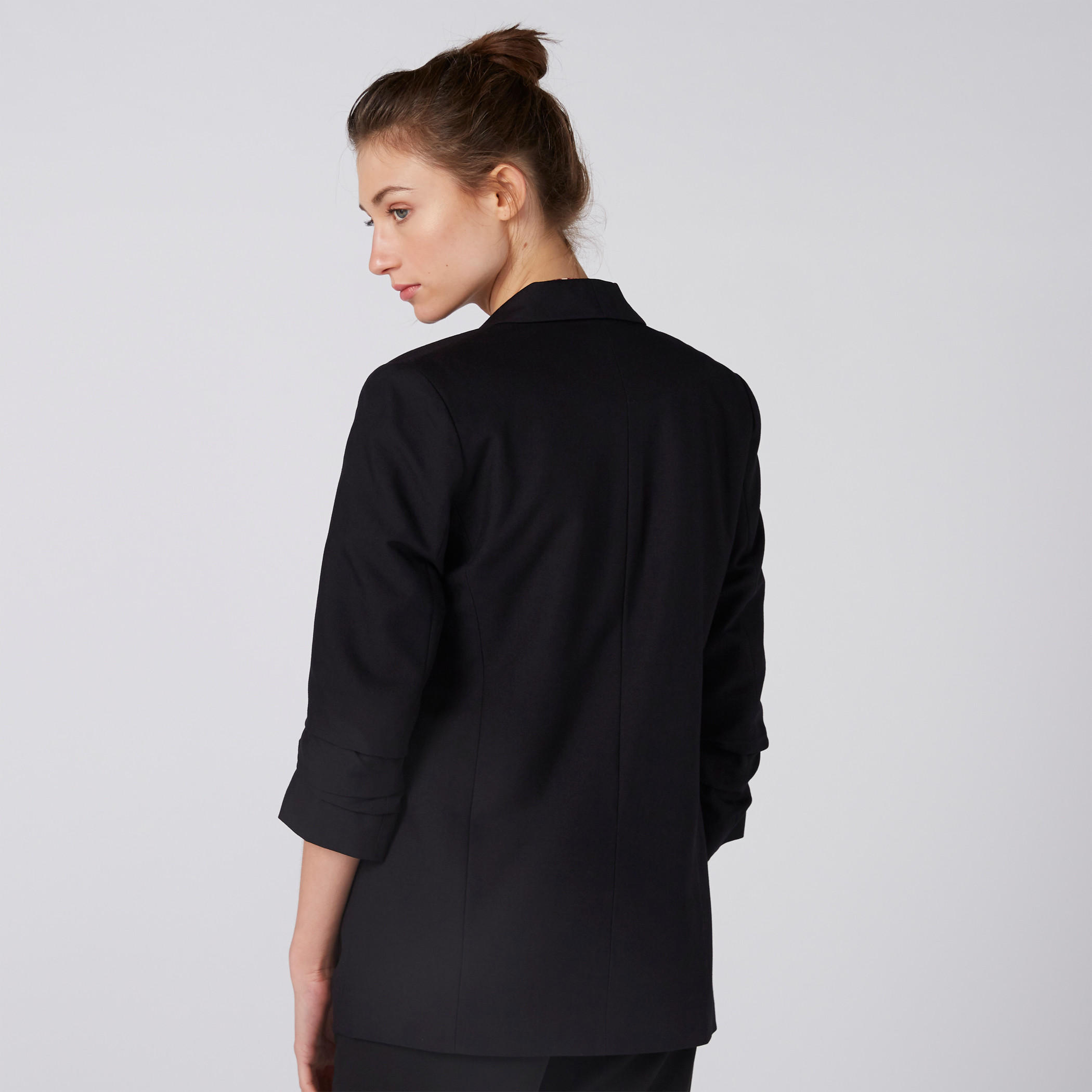 بليزر مفتوح من الأمام بأكمام 3/4-women-clothing-coatsandjackets-blazers-image-8