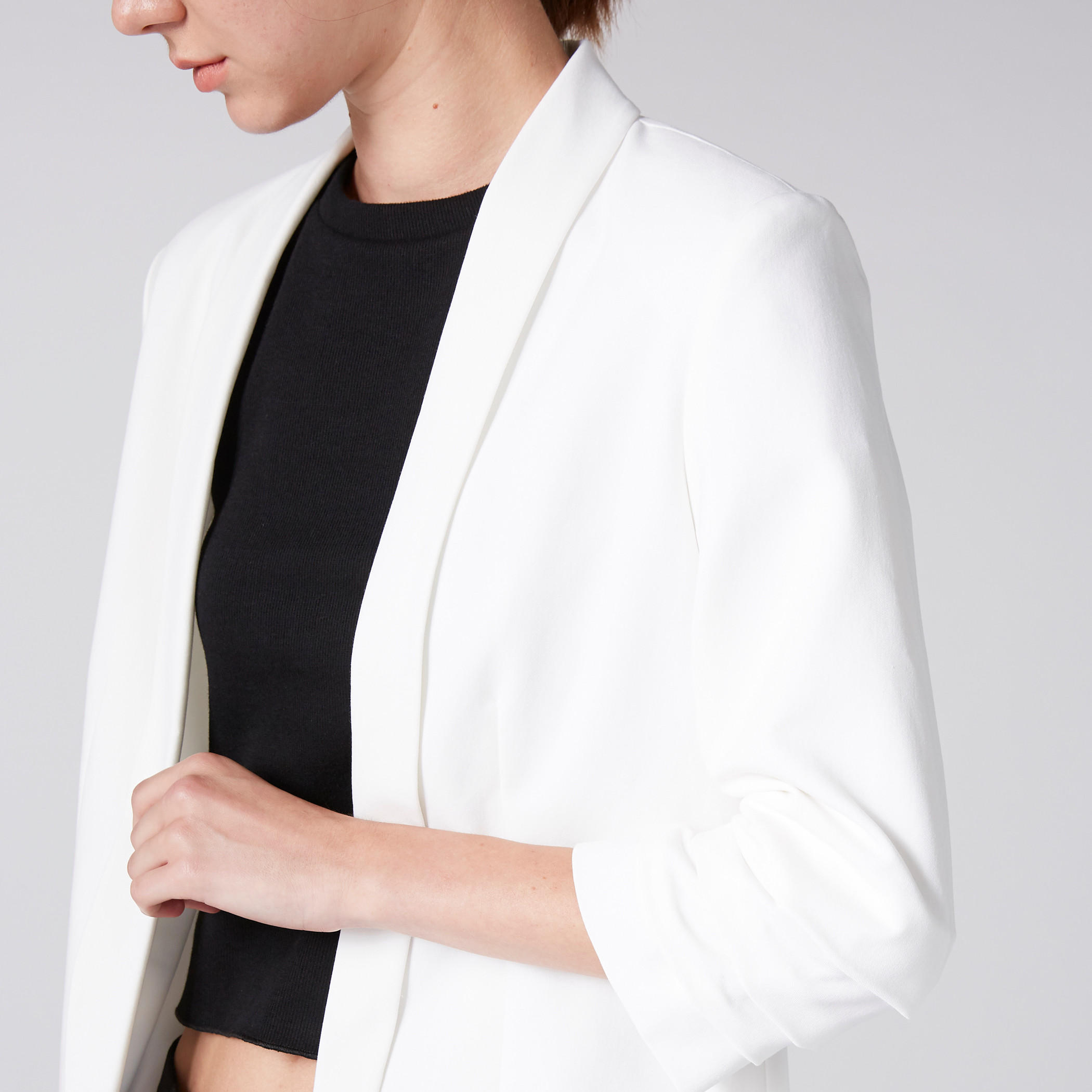 بليزر مفتوح من الأمام بأكمام 3/4-women-clothing-coatsandjackets-blazers-image-21