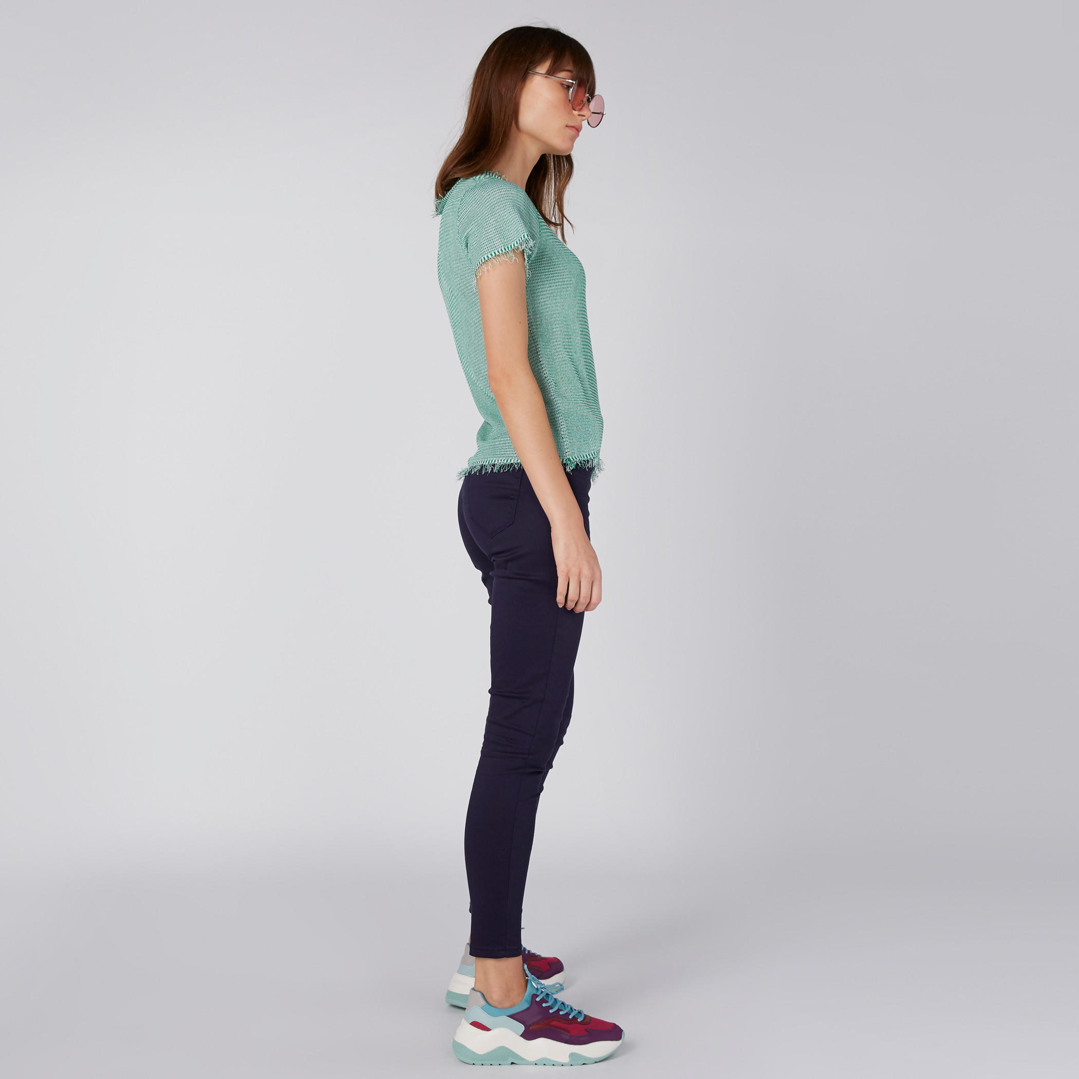 بلوزة بياقة مستديرة وأكمام قصيرة-women-clothing-shirtsandblouses-blouses-image-5