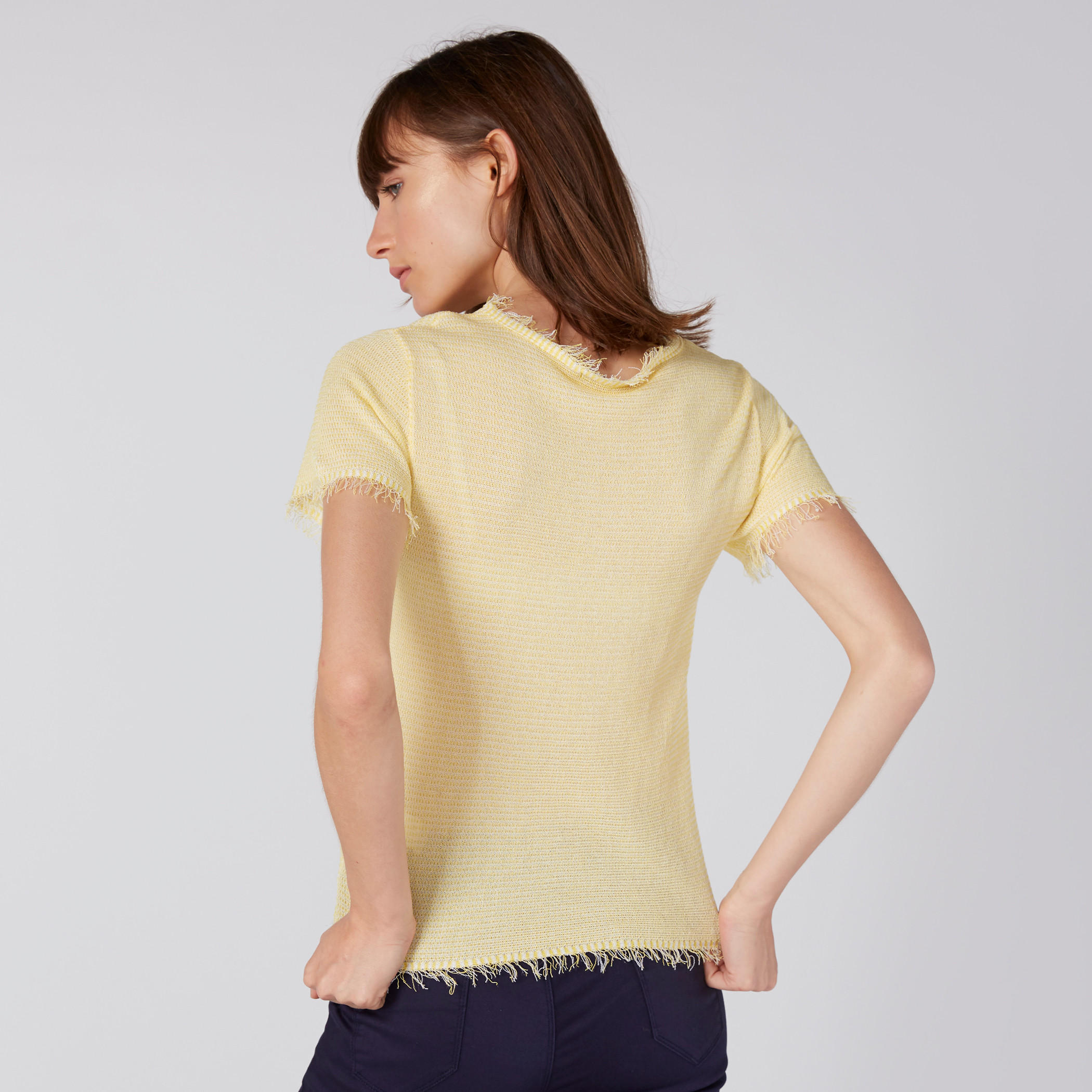 بلوزة بياقة مستديرة وأكمام قصيرة-women-clothing-shirtsandblouses-blouses-image-3