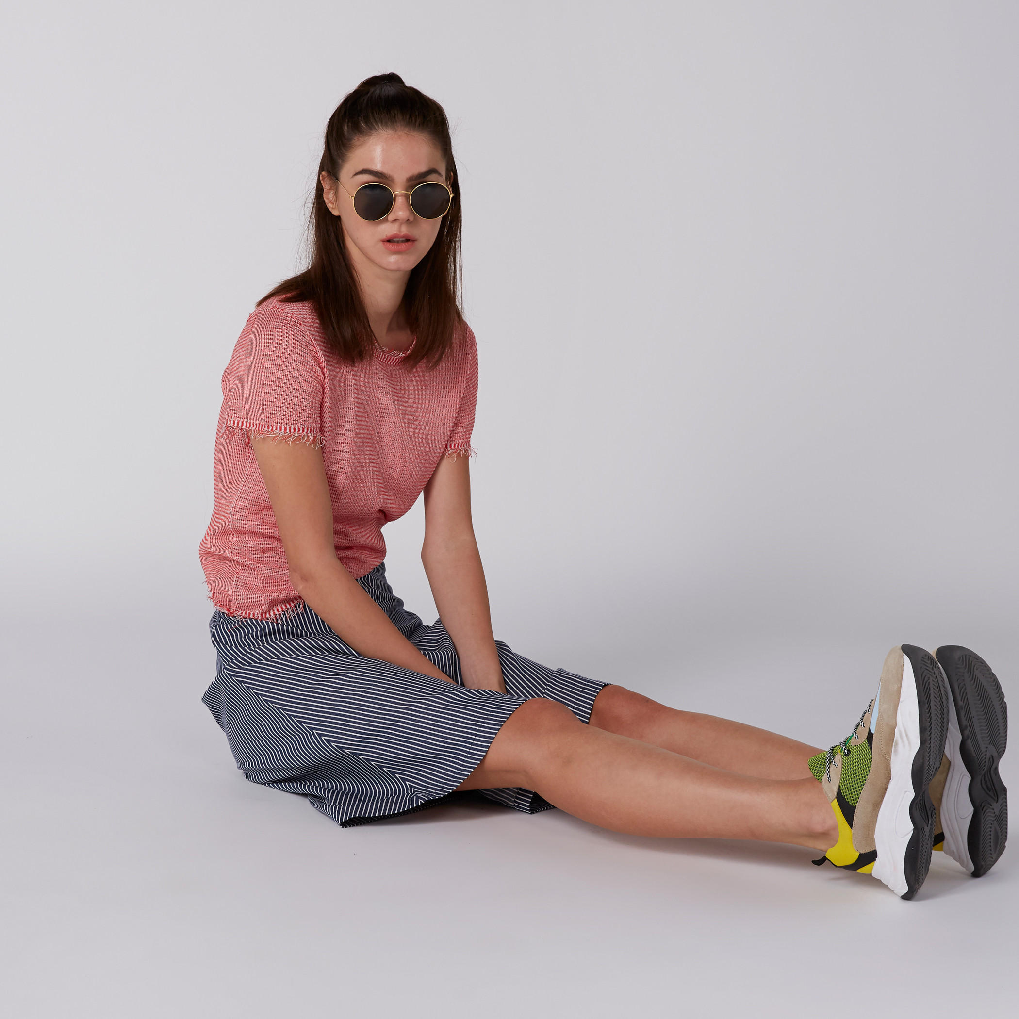 بلوزة بياقة مستديرة وأكمام قصيرة-women-clothing-tshirts-image-4