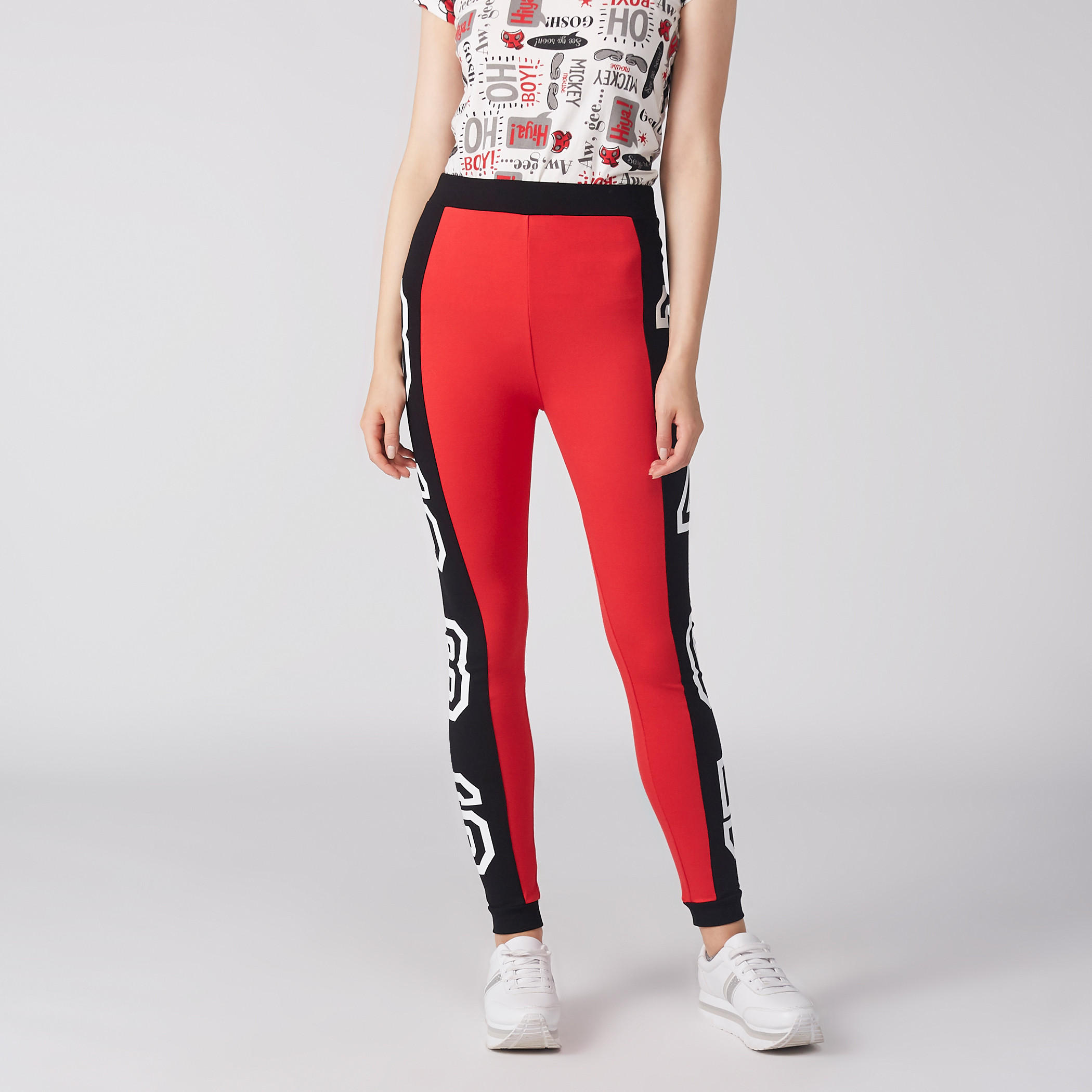 بنطال رياضي طويل بخصر مطّاطي وطبعات-women-clothing-bottoms-joggers-image-1