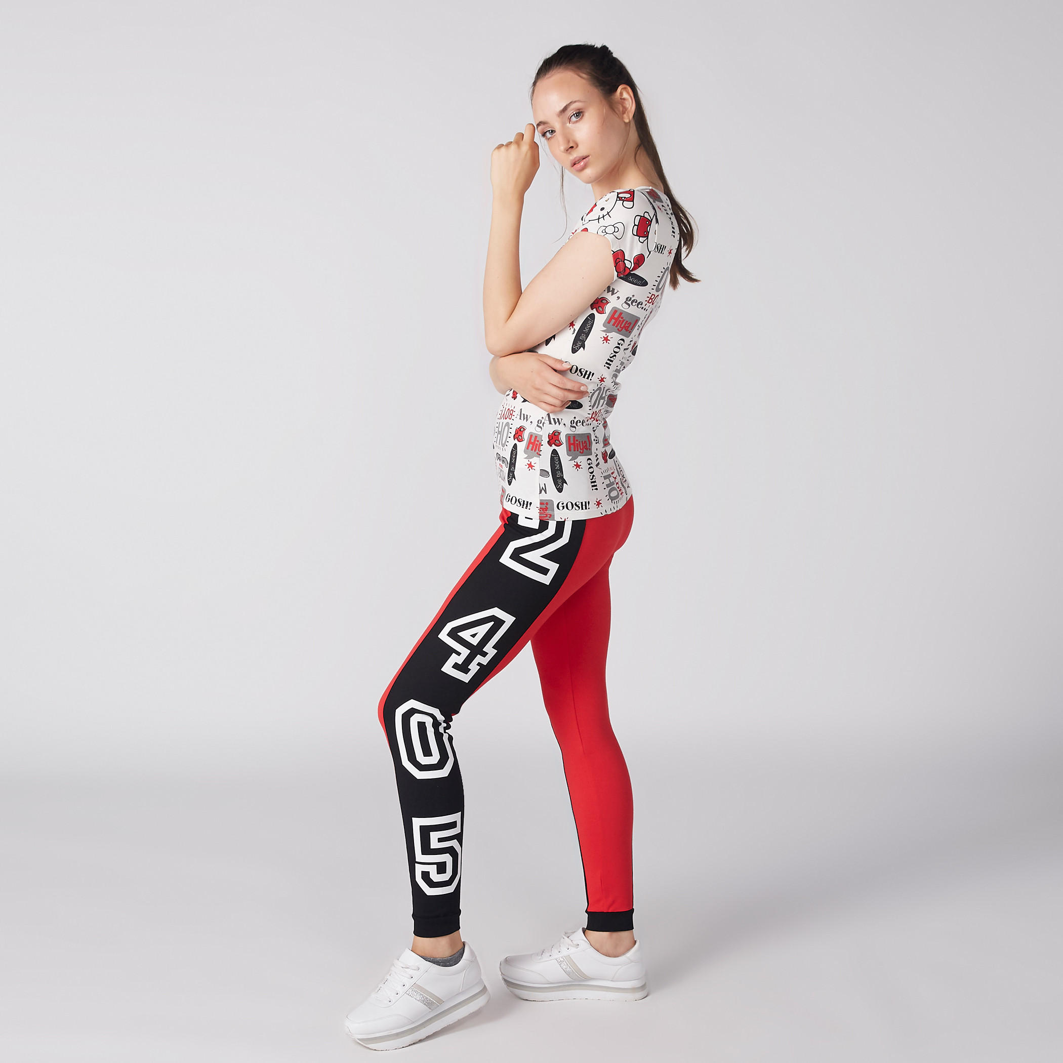 بنطال رياضي طويل بخصر مطّاطي وطبعات-women-clothing-bottoms-joggers-image-2