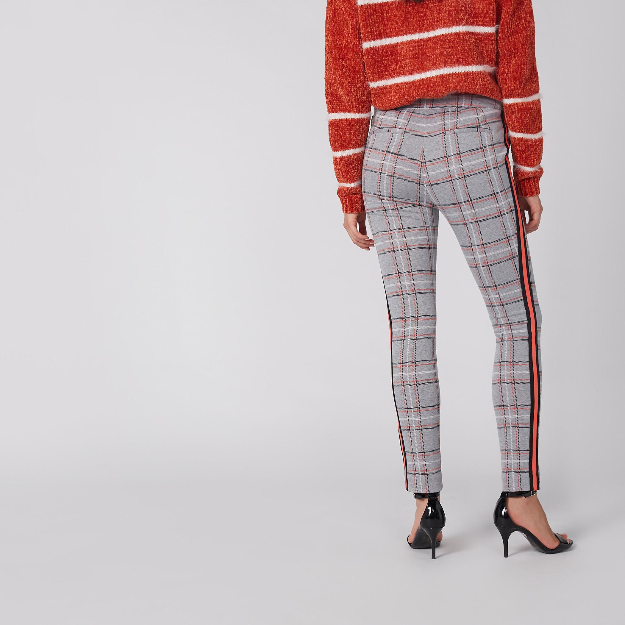 بنطال كاروهات بسحّاب إغلاق-women-clothing-bottoms-trousers-image-5