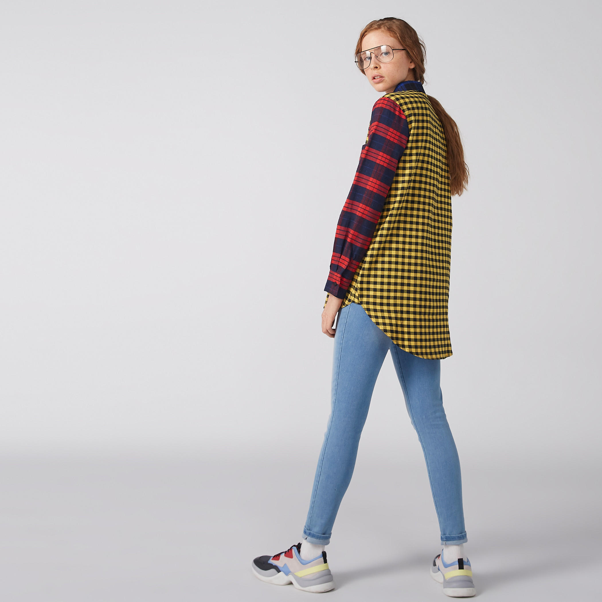 قميص كاروهات بأكمام طويلة وحوّاف غير مستوية-women-clothing-shirtsandblouses-shirts-image-3