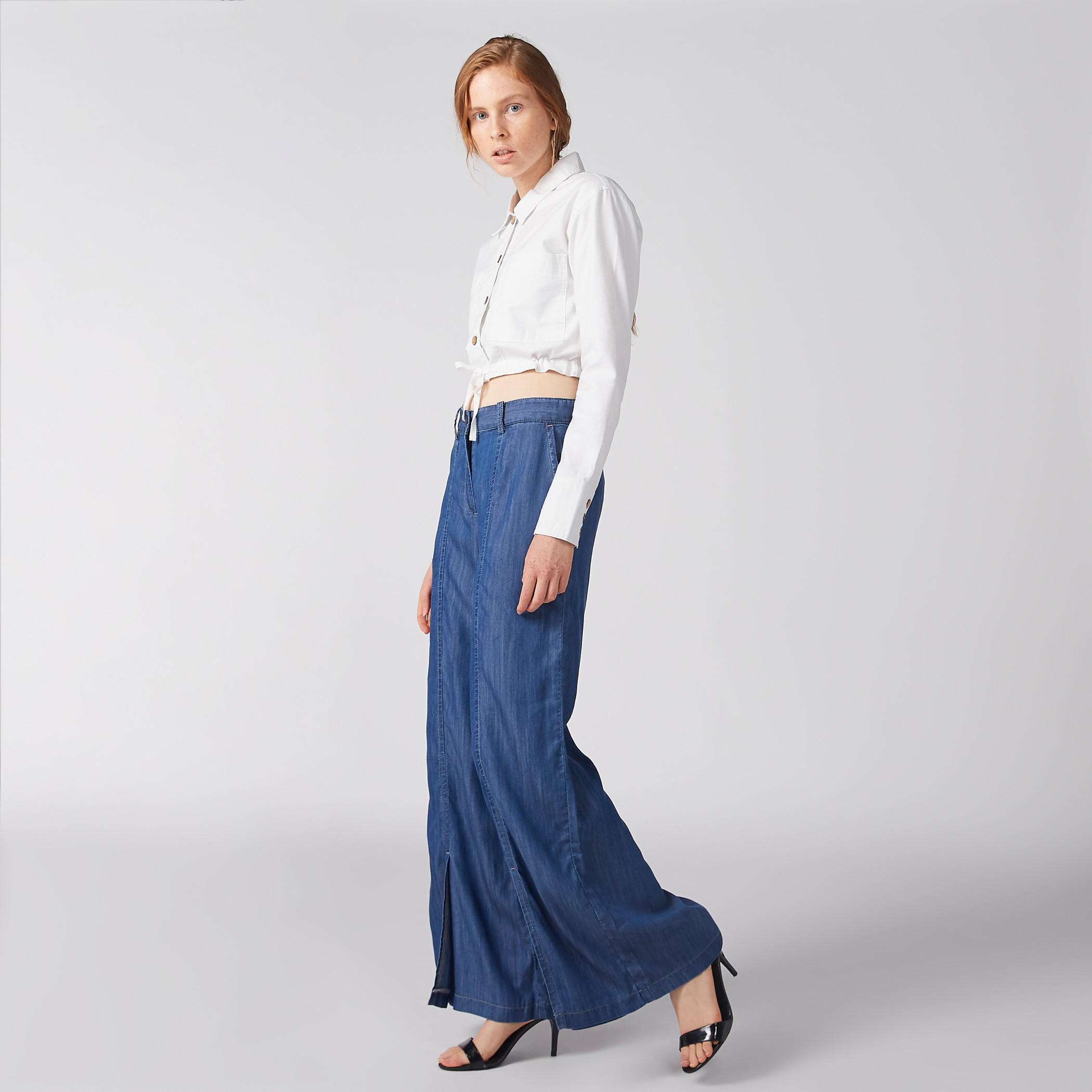 بنطال بالازو بزر إغلاق وجيوب-women-clothing-bottoms-trousers-image-1