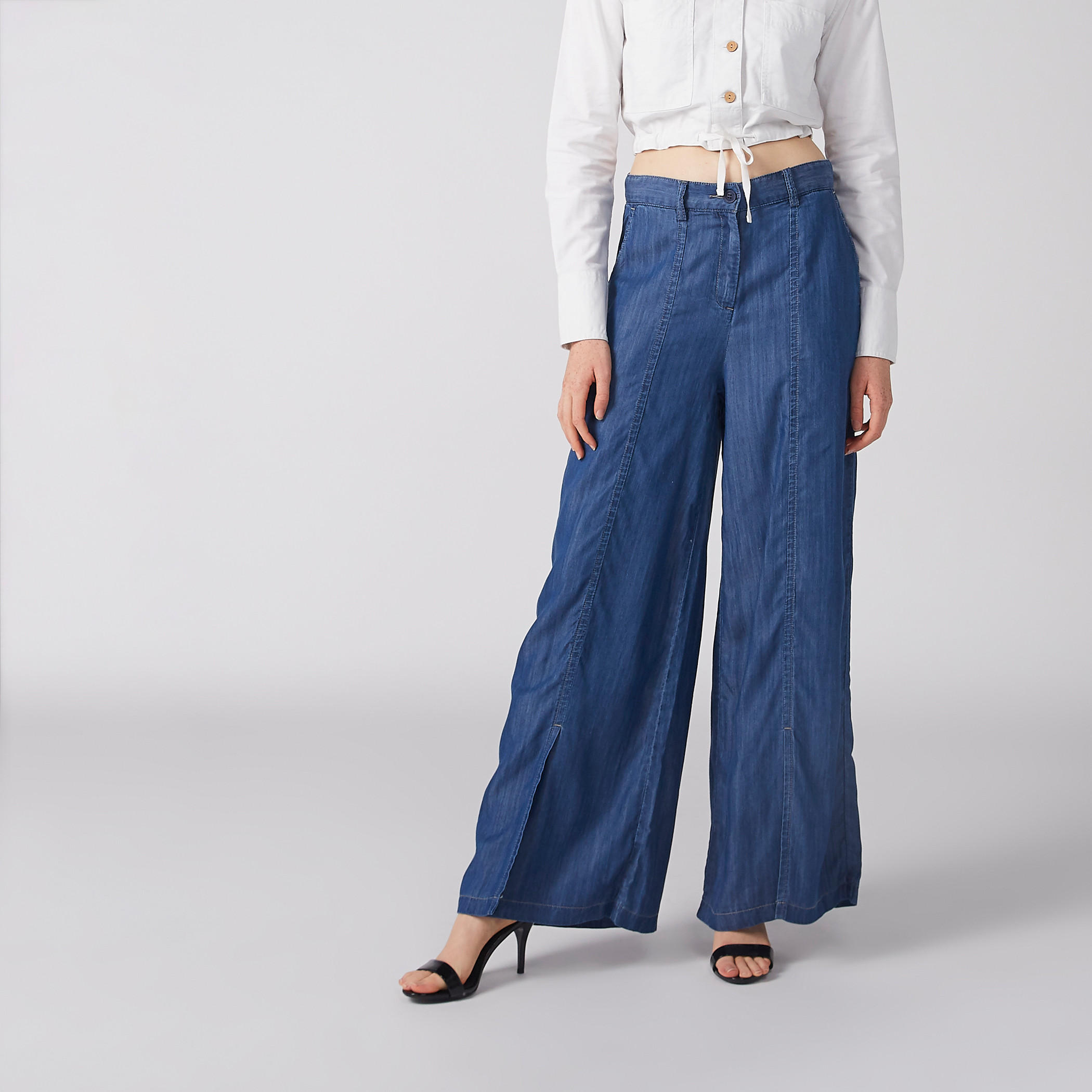 بنطال بالازو بزر إغلاق وجيوب-women-clothing-bottoms-trousers-image-2