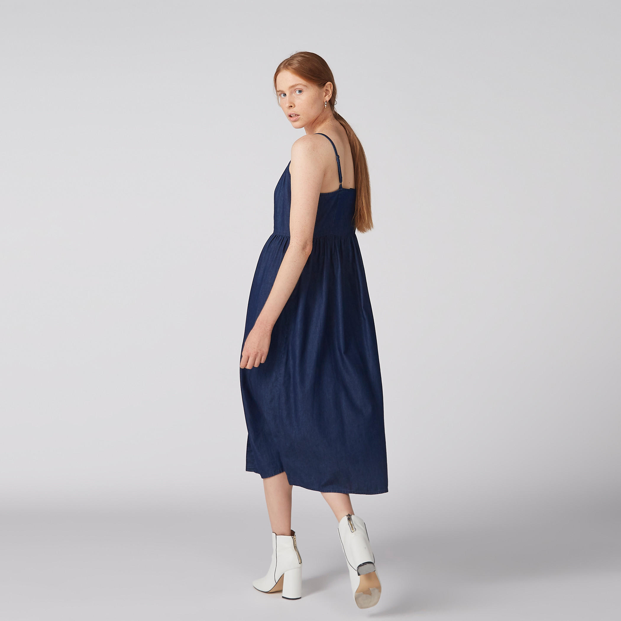فستان ميدي بزر وحمّالات رفيعة-women-clothing-dresses-image-2
