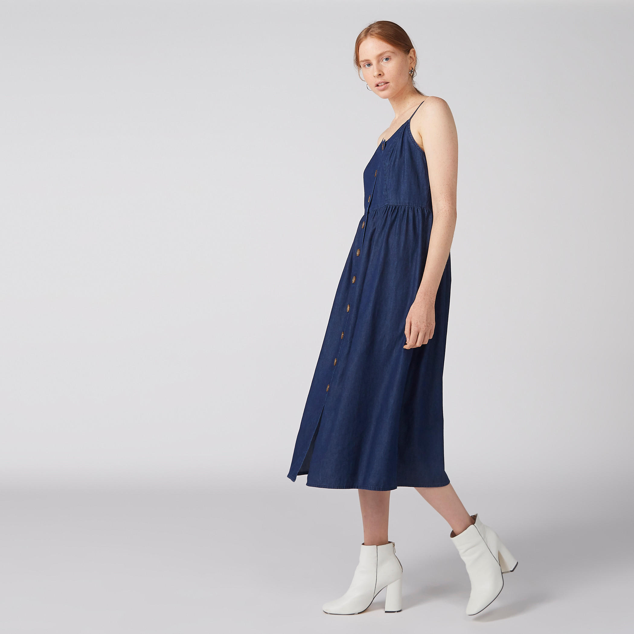 فستان ميدي بزر وحمّالات رفيعة-women-clothing-dresses-image-4