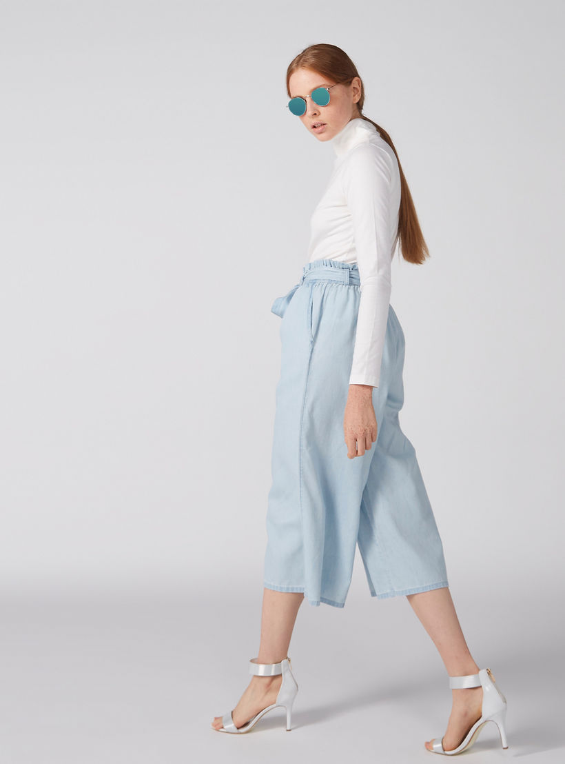 بنطال واسع الساقين عالي الخصر-women-clothing-bottoms-jeans-image-1