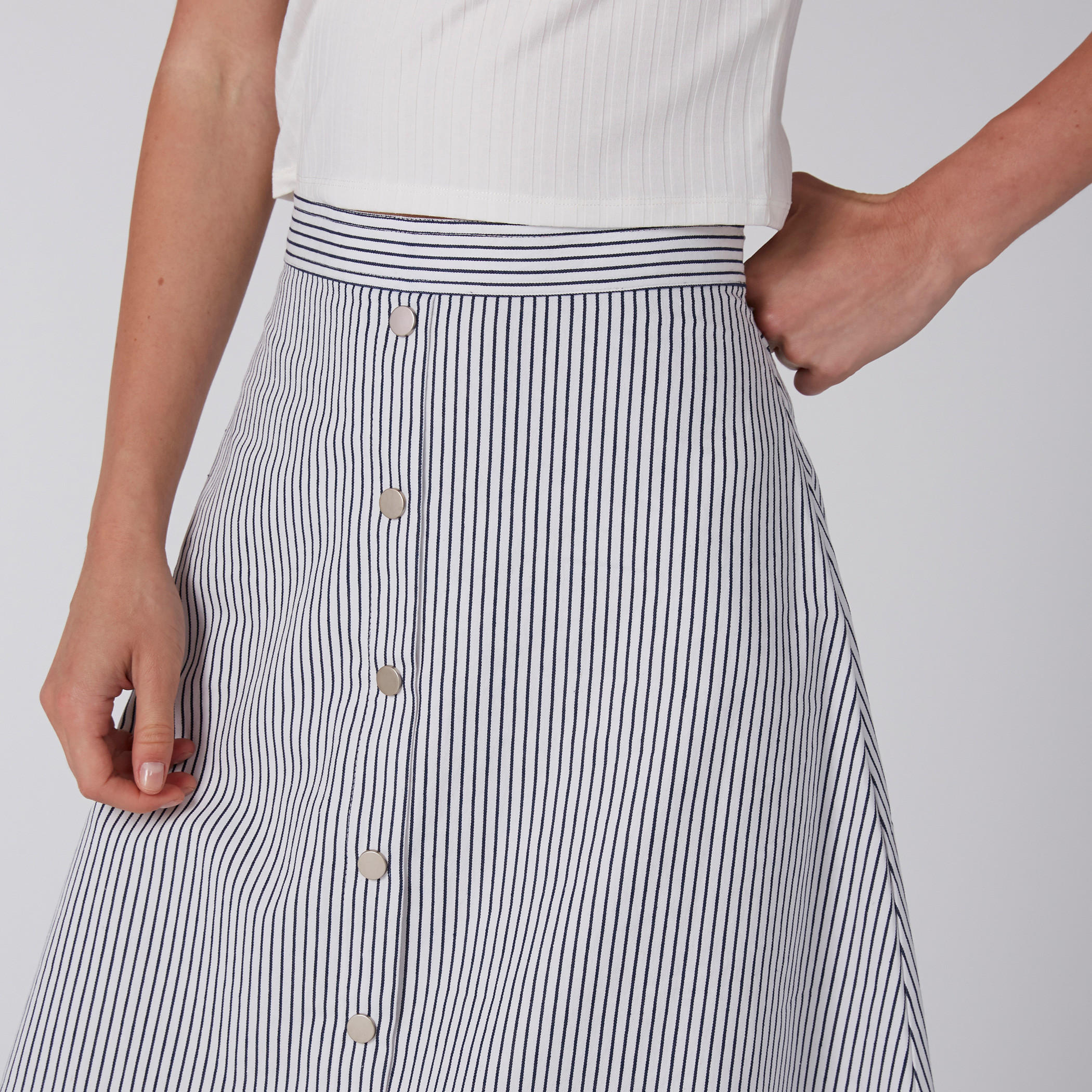 Striped A-Line Midi Skirt with Button Detail-women-clothing-bottoms-skirts-image-3
