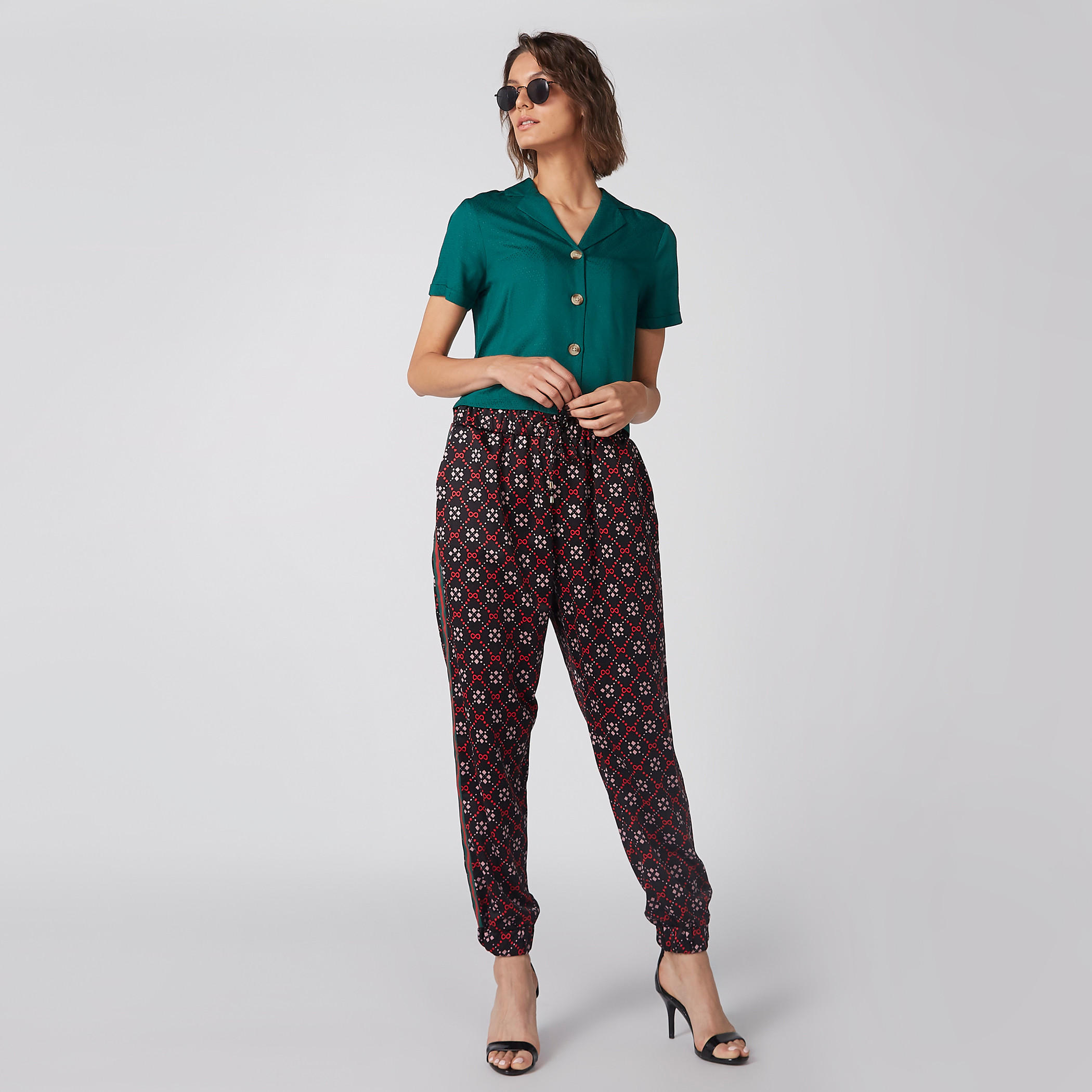 Short Sleeves Crop Shirt with Complete Placket-women-clothing-shirtsandblouses-shirts-image-3