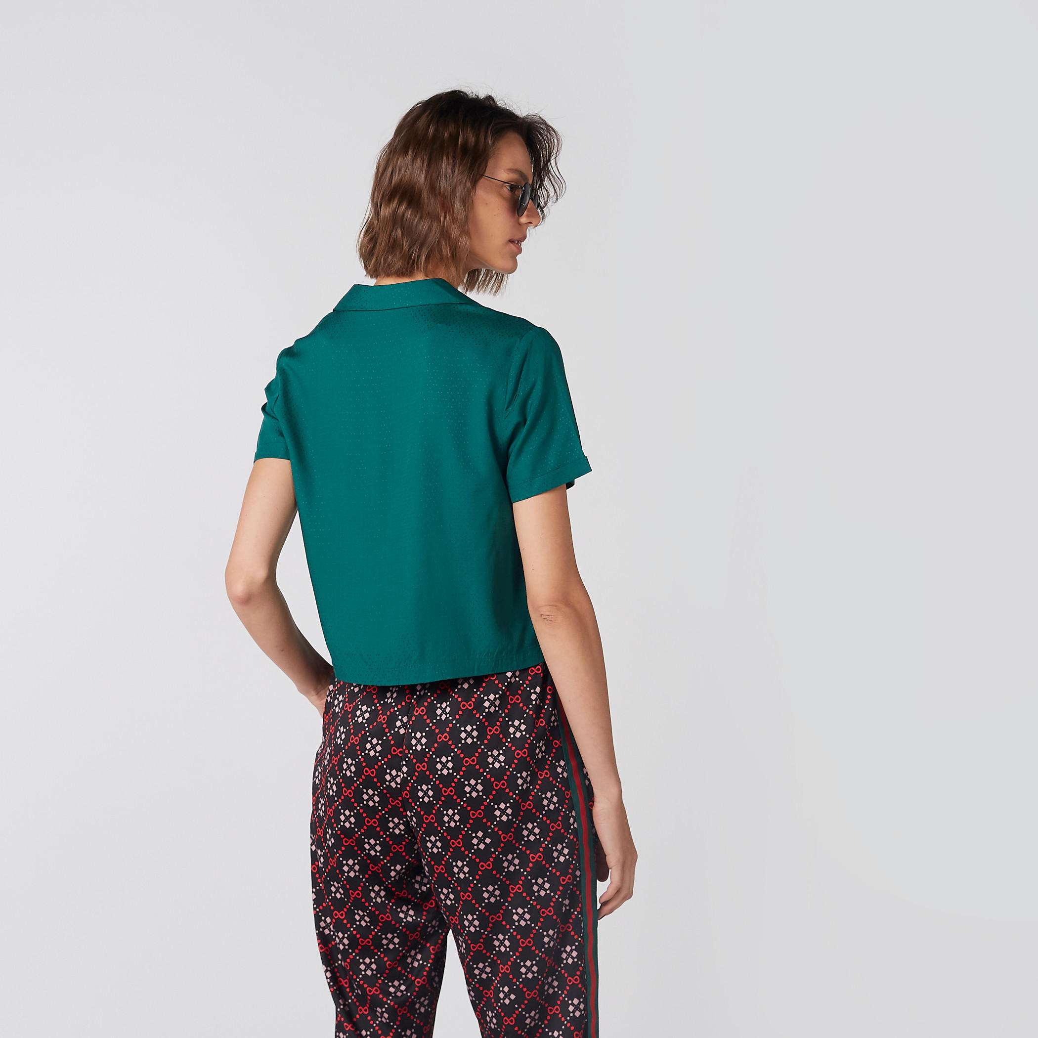 Short Sleeves Crop Shirt with Complete Placket-women-clothing-shirtsandblouses-shirts-image-4