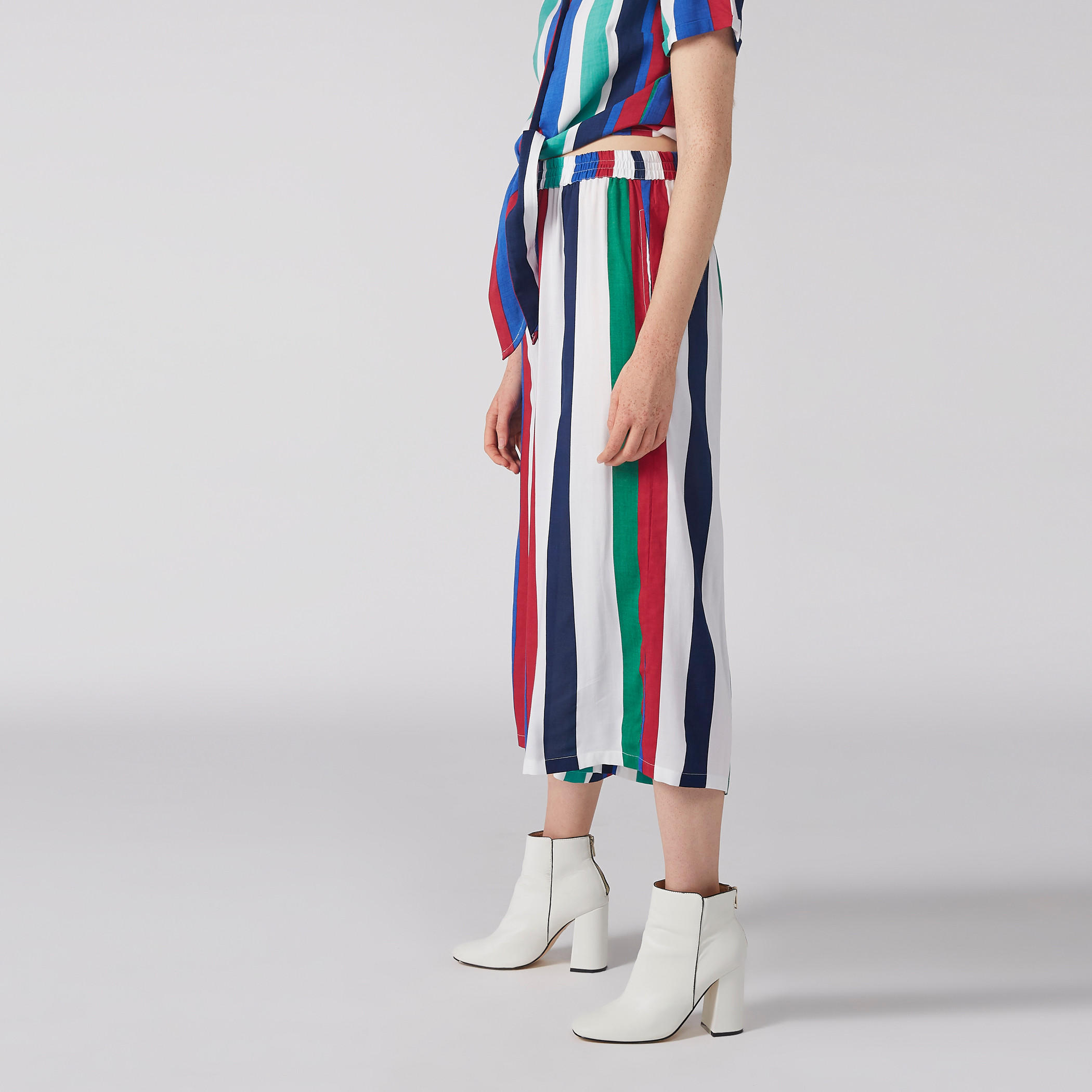 Striped Culottes with Elasticised Waistband and Pocket Detail-women-clothing-bottoms-trousers-image-2
