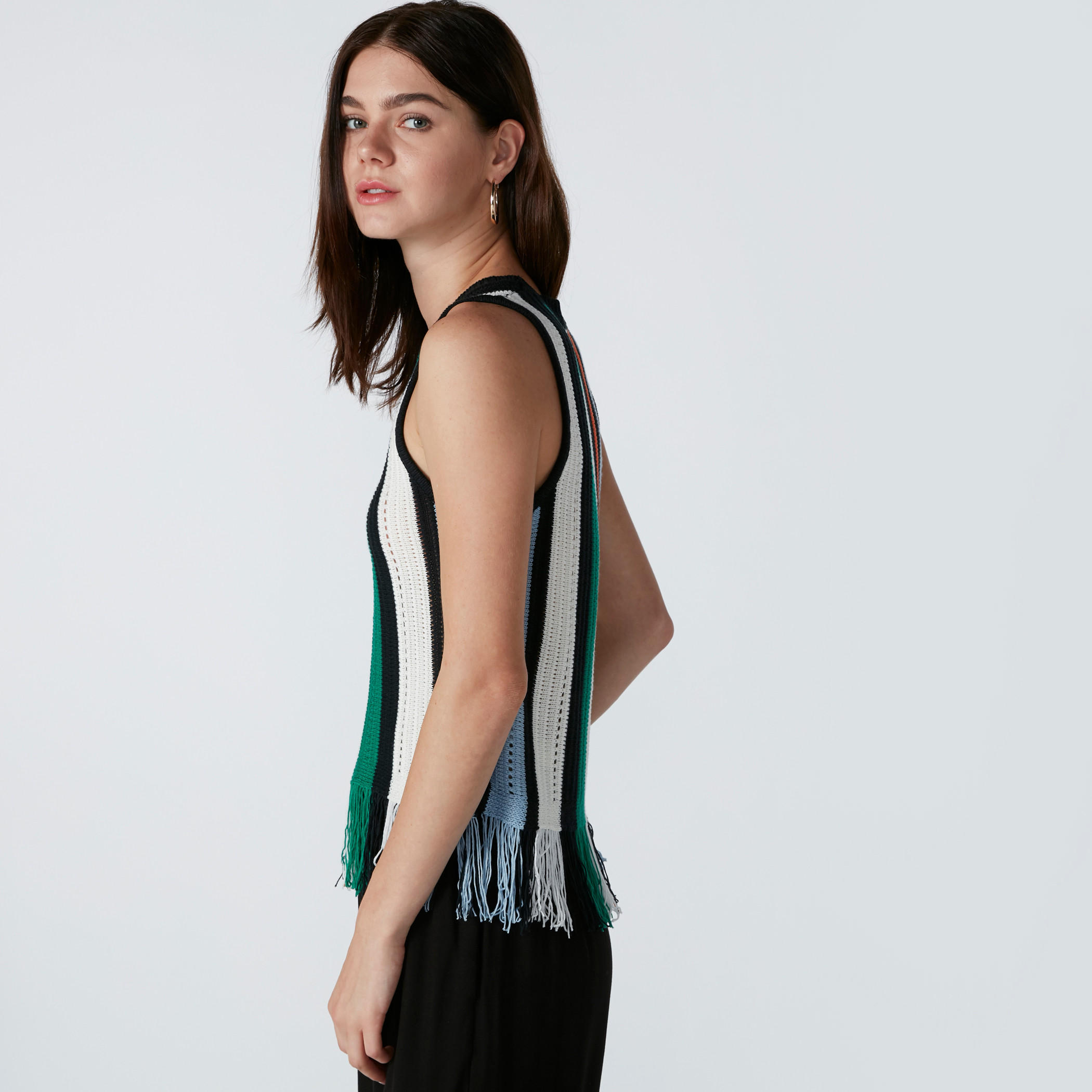 Striped Sleeveless Top with Fringes-women-clothing-shirtsandblouses-blouses-image-5