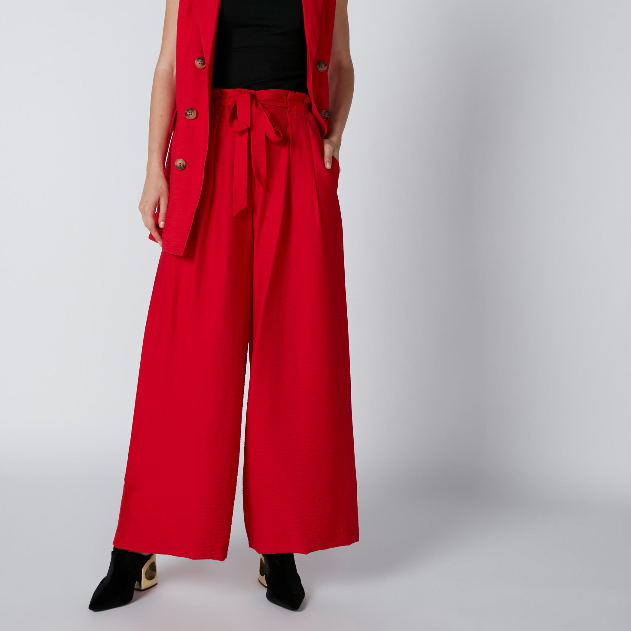 بنطال بالازو بحزام رباط وجيوب-women-clothing-bottoms-trousers-image-1