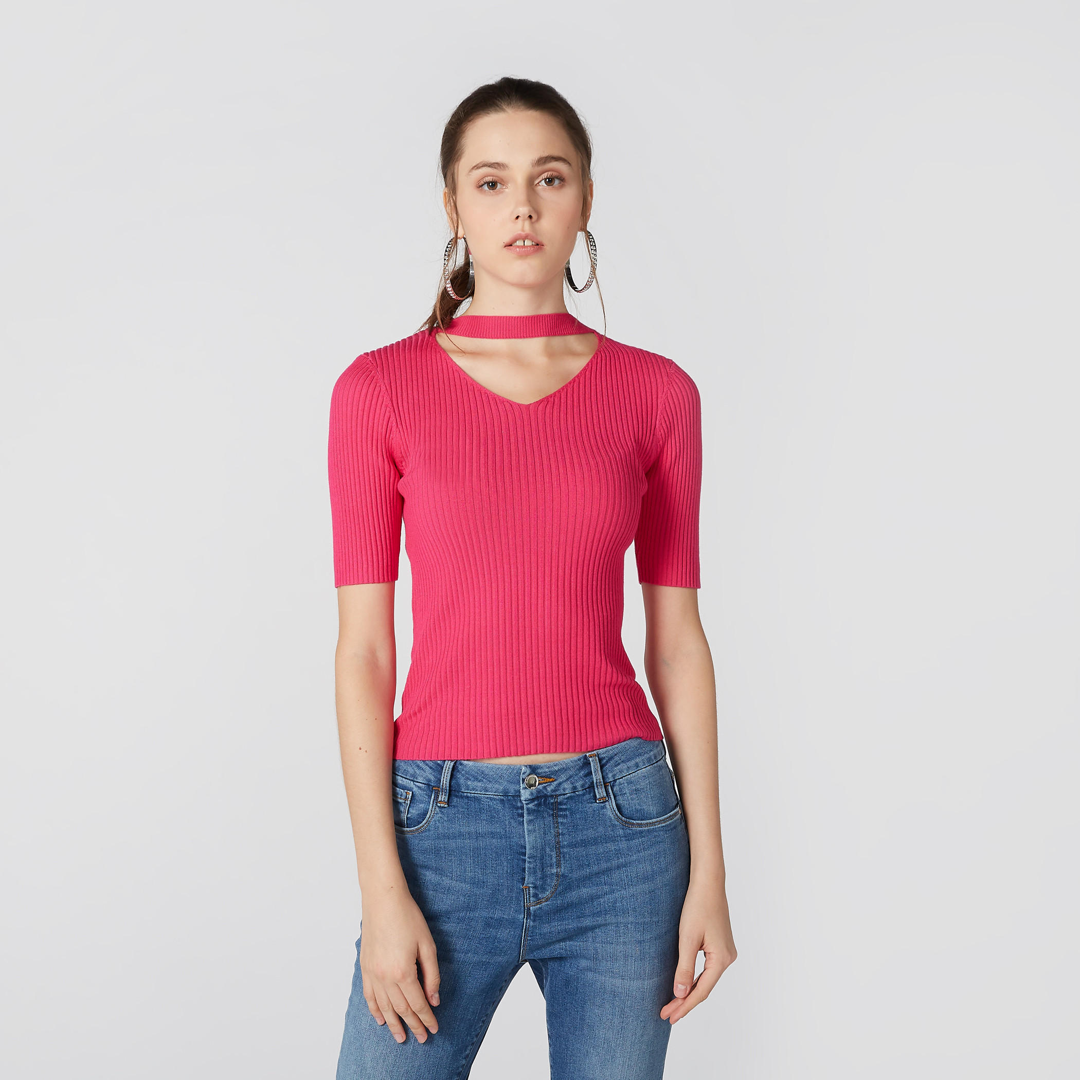 بلوزة بأكمام قصيرة-women-clothing-shirtsandblouses-blouses-image-3
