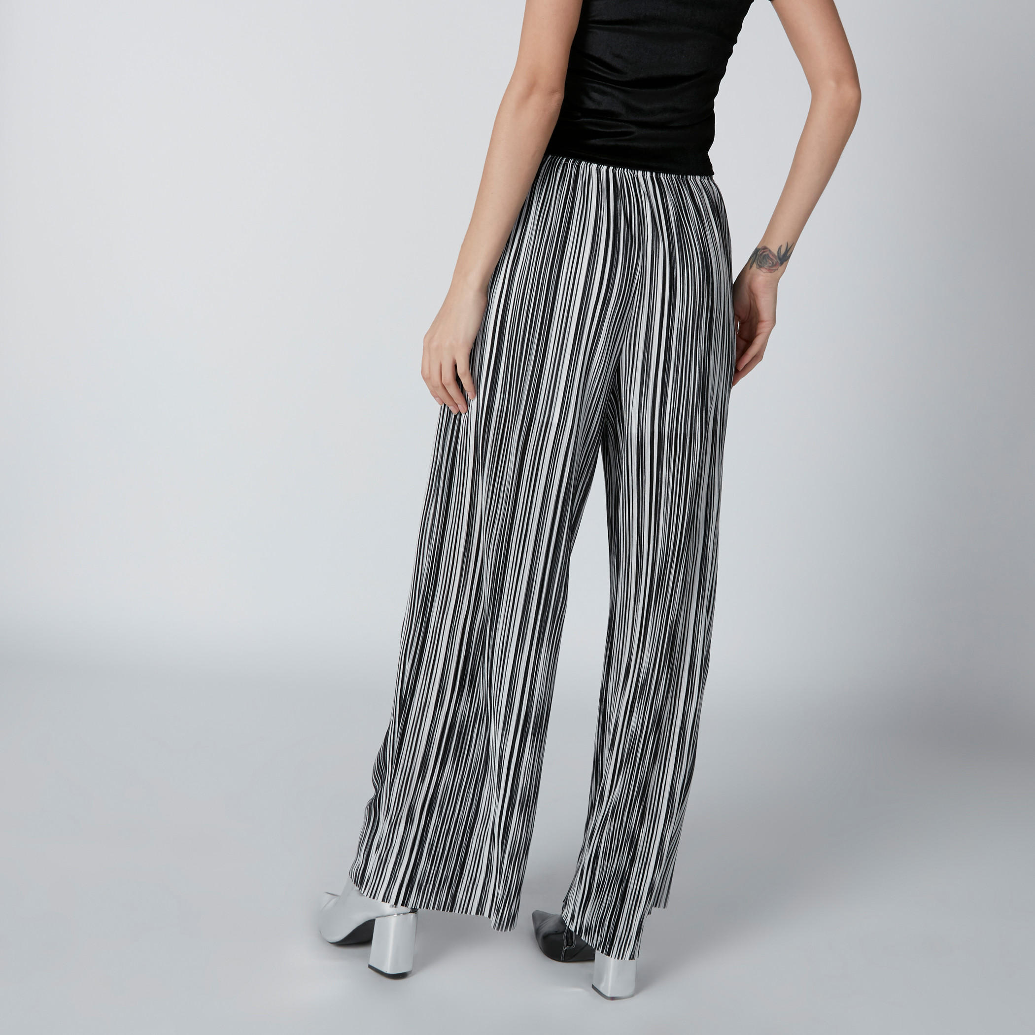 Striped Palazzo Pants with Pocket Detail and Elasticised Waistband-women-clothing-bottoms-trousers-image-2