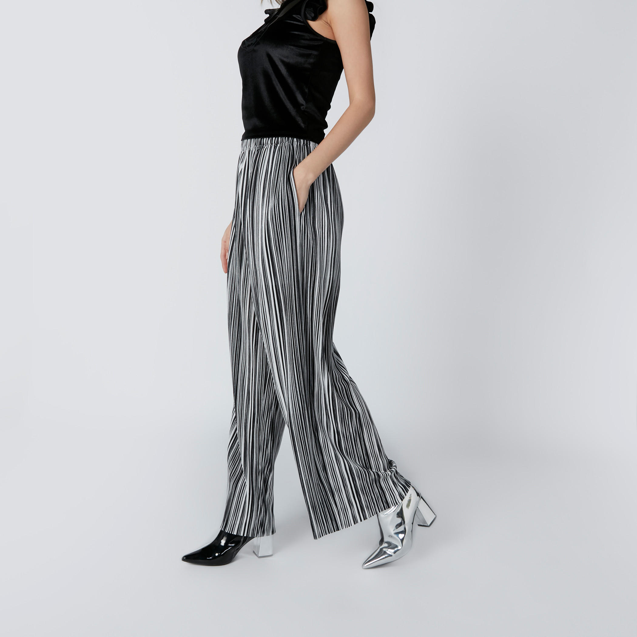 Striped Palazzo Pants with Pocket Detail and Elasticised Waistband-women-clothing-bottoms-trousers-image-4