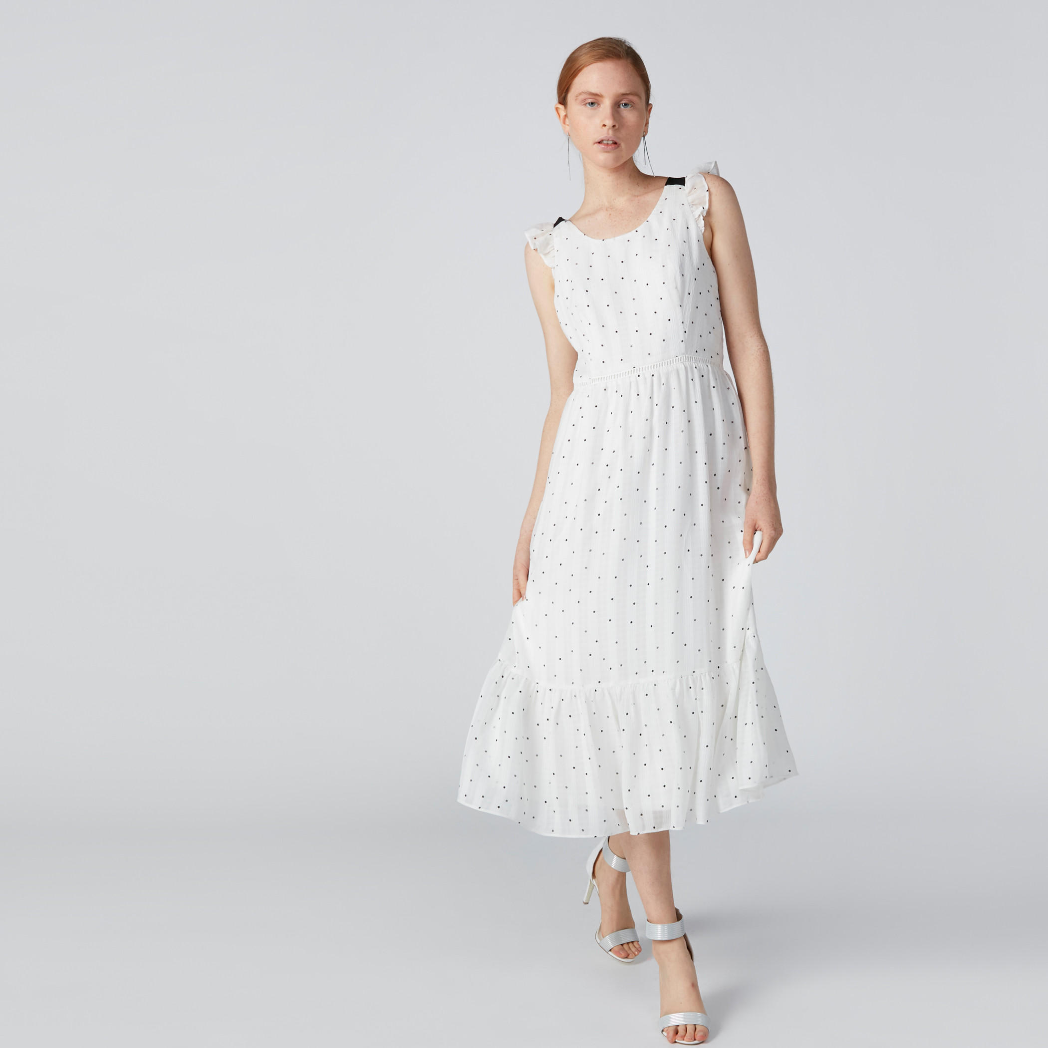 فستان متوسط الطول دون أكمام بتفاصيل كشكش وطبعات-women-clothing-dresses-image-1