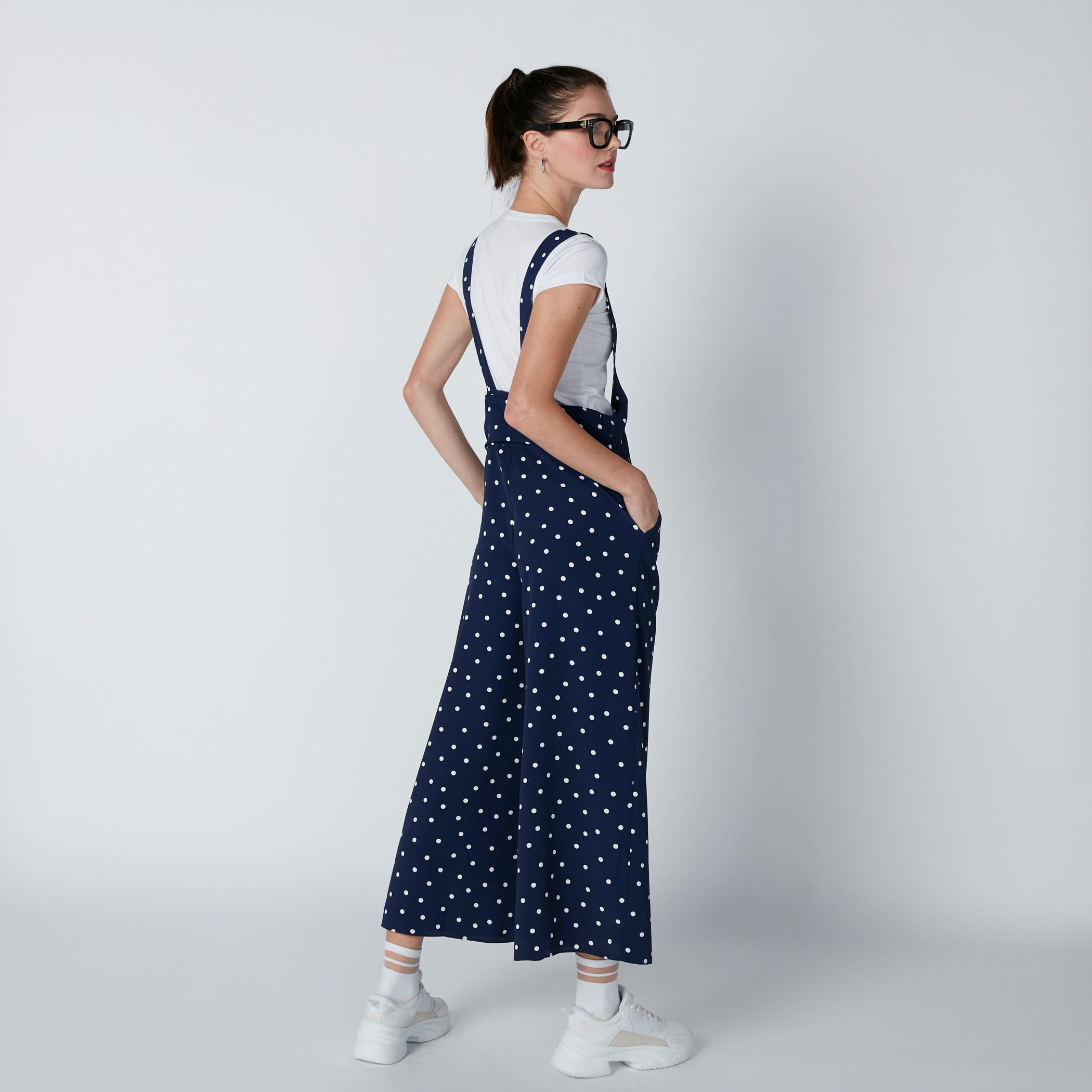 Polka Dot Printed Jumpsuit with Pocket Detail-women-clothing-jumpsuits-image-2