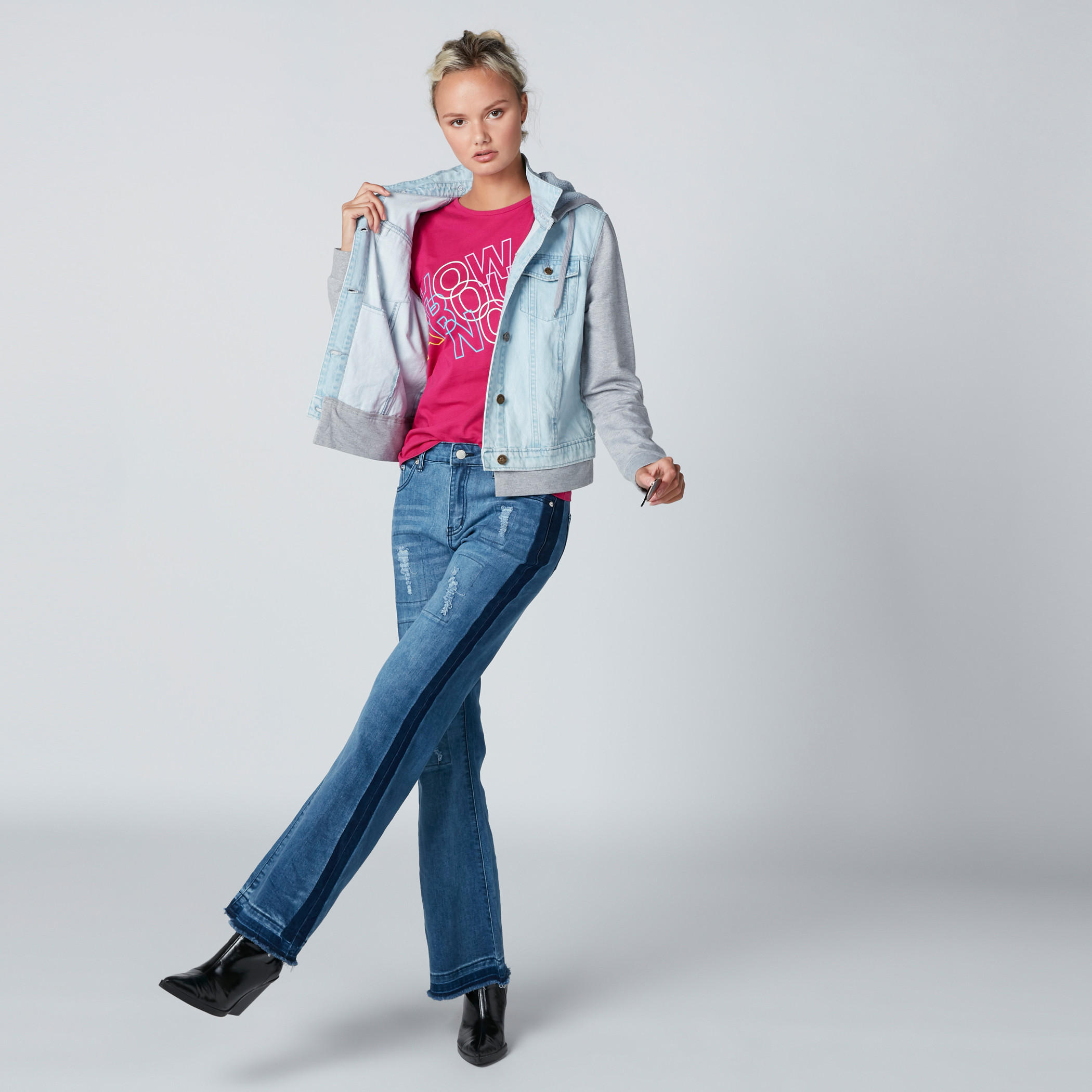 بنطلون جينز ممزّق بخصر متوسّط الإرتفاع وتفاصيل جيوب-women-clothing-bottoms-jeans-image-1