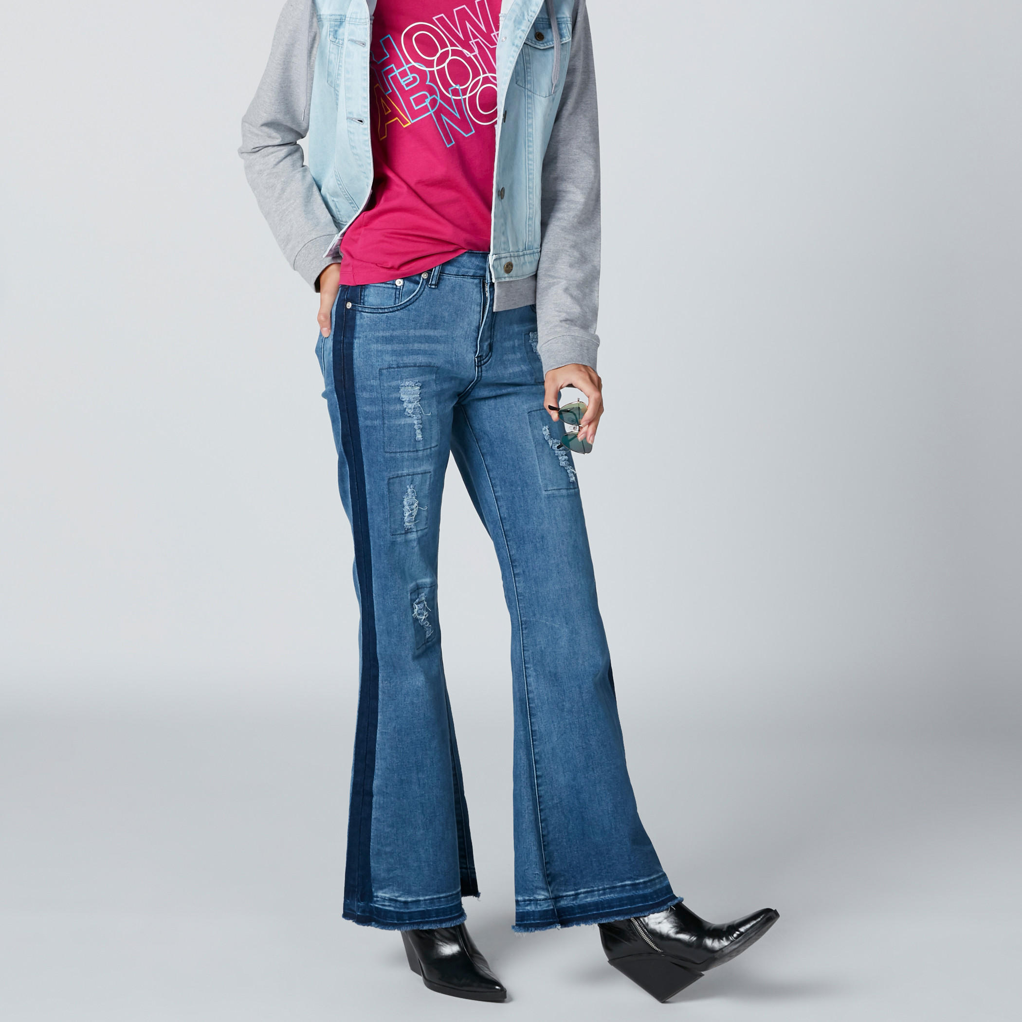 بنطلون جينز ممزّق بخصر متوسّط الإرتفاع وتفاصيل جيوب-women-clothing-bottoms-jeans-image-3