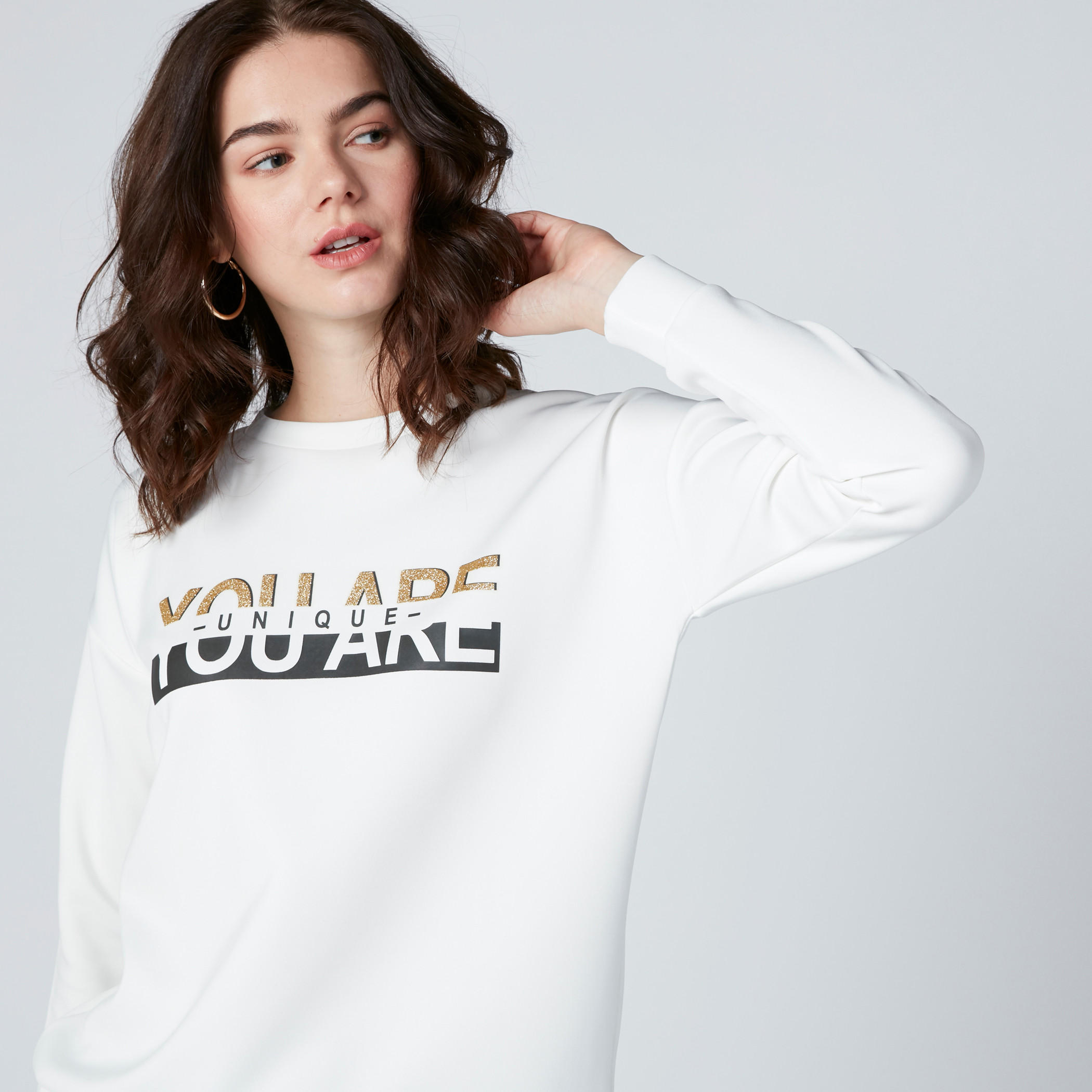 Printed Sweatshirt with Crew Neck and Long Sleeves-women-winterwear-hoodiesandsweatshirts-sweatshirts-image-1
