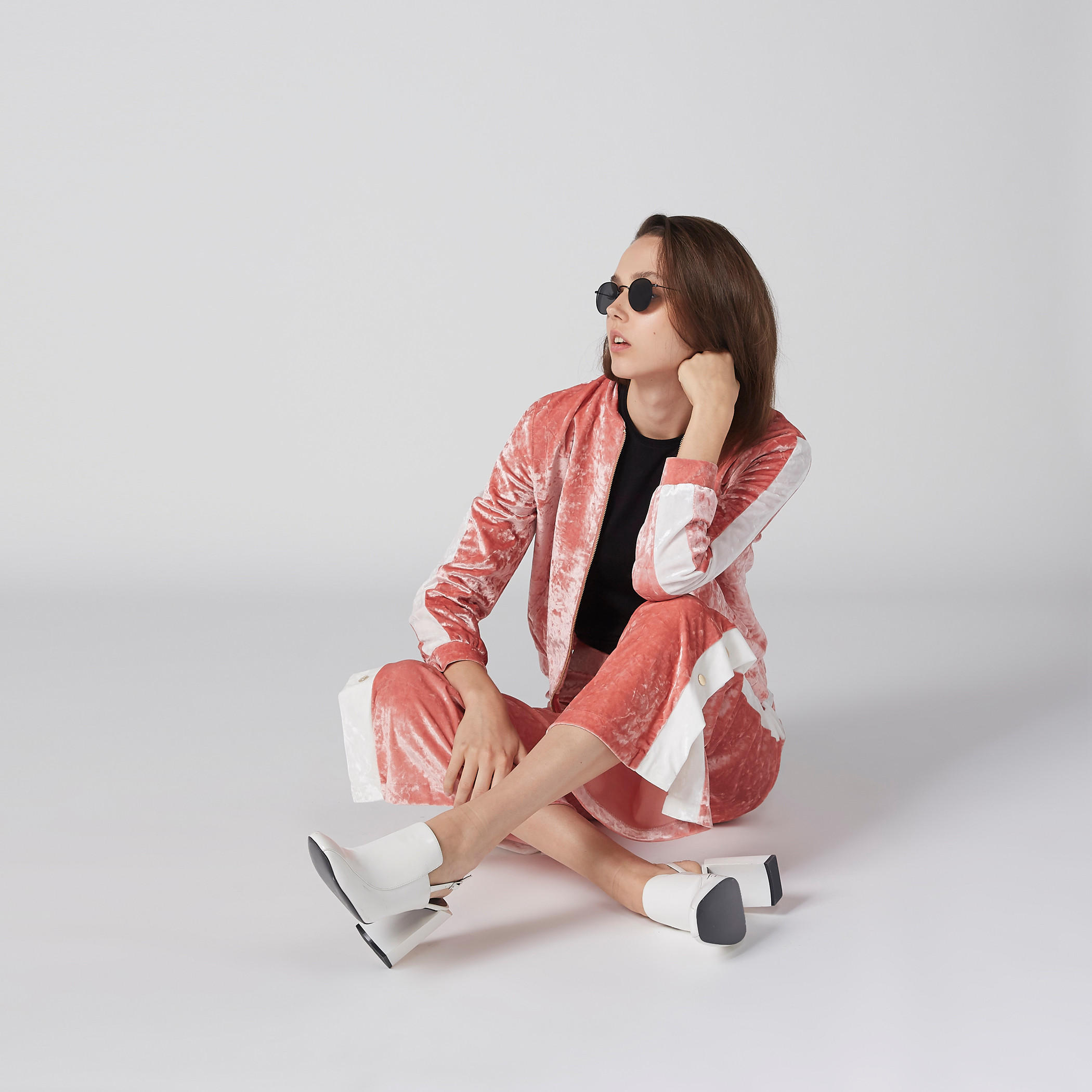 Textured Bomber Jacket with Long Sleeves and Zip Closure-women-winterwear-coatsandjackets-jackets-image-3