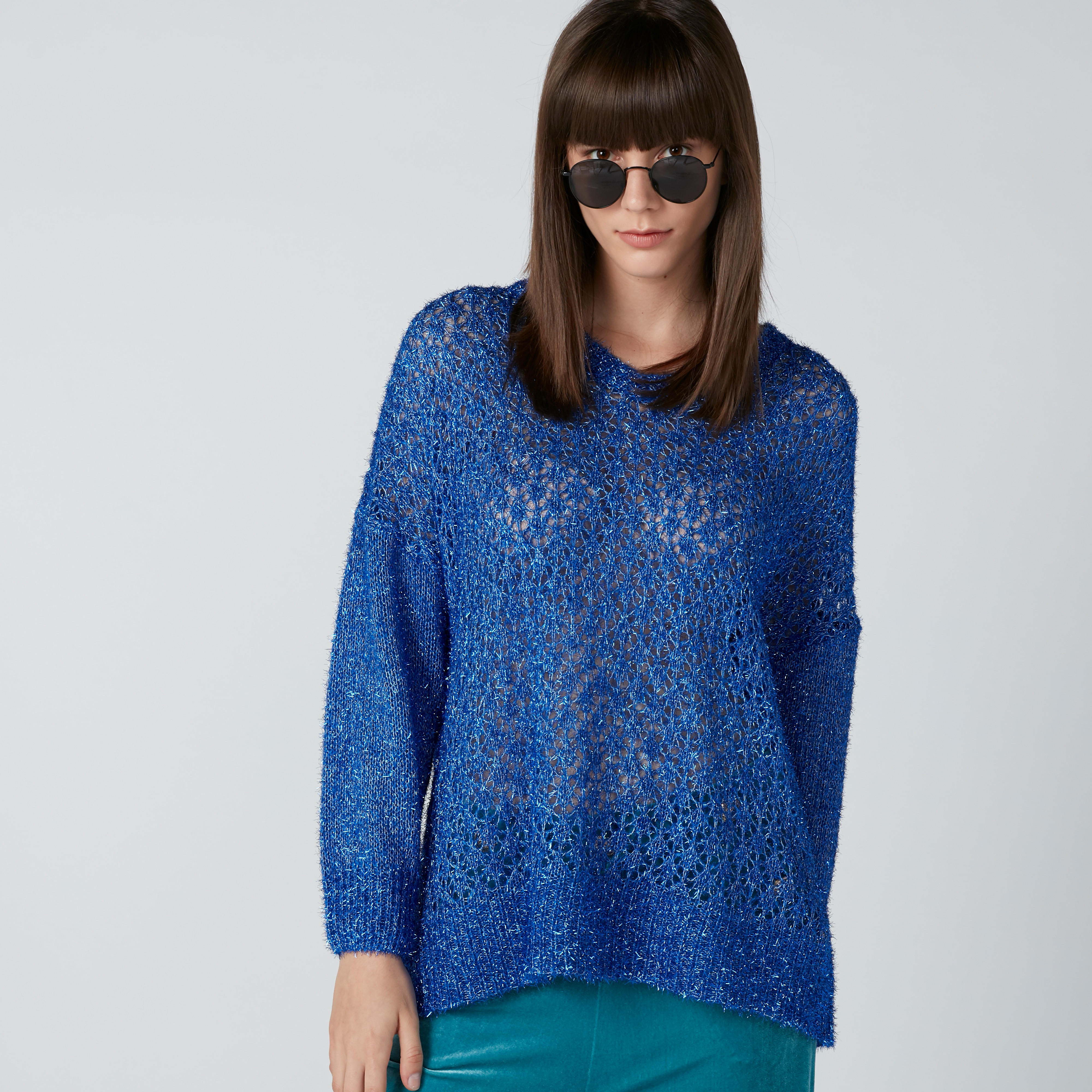 Textured Sweater with Drop Shoulder Sleeves-women-clothing-cardigansandjumpers-jumpers-image-3