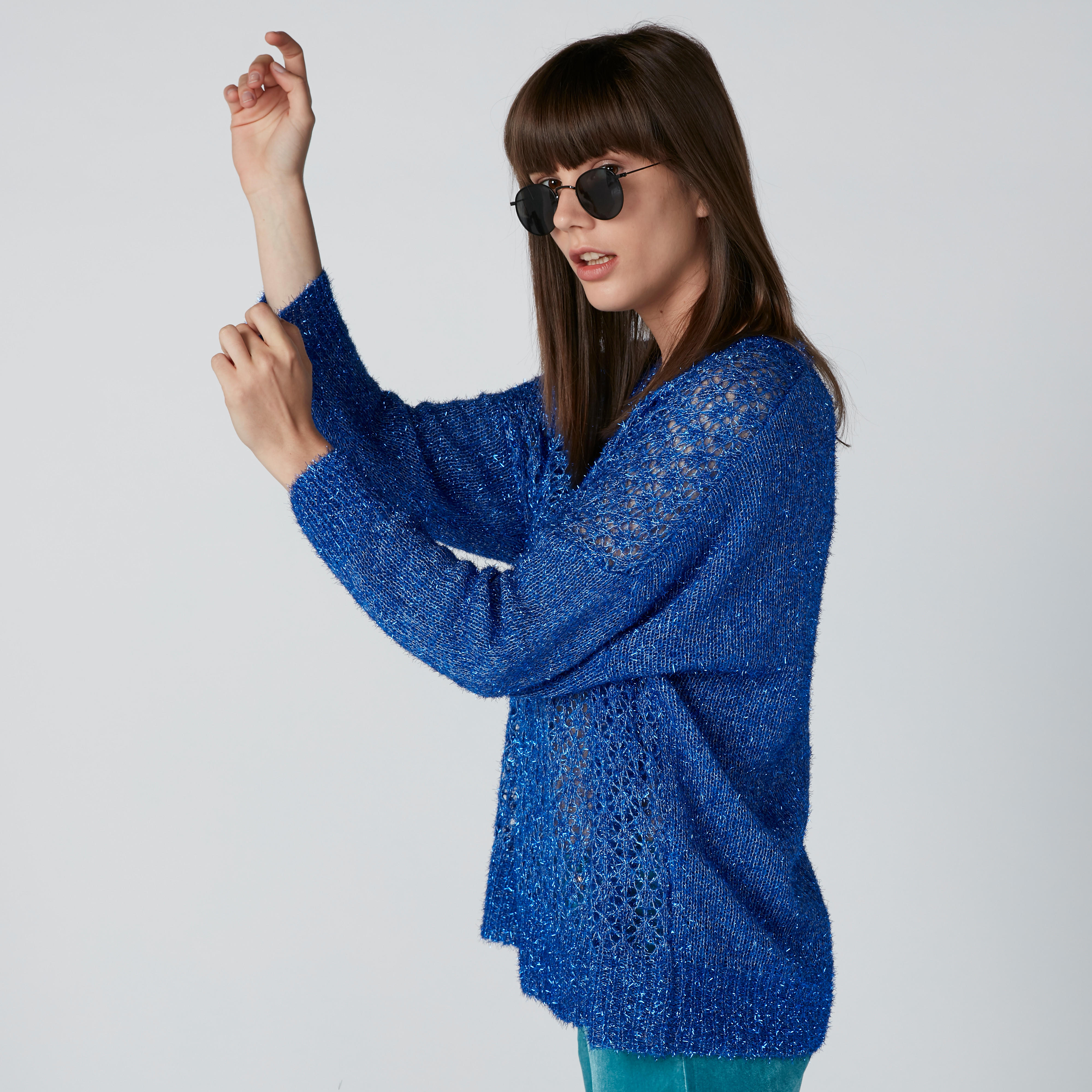 Textured Sweater with Drop Shoulder Sleeves-women-clothing-cardigansandjumpers-jumpers-image-4