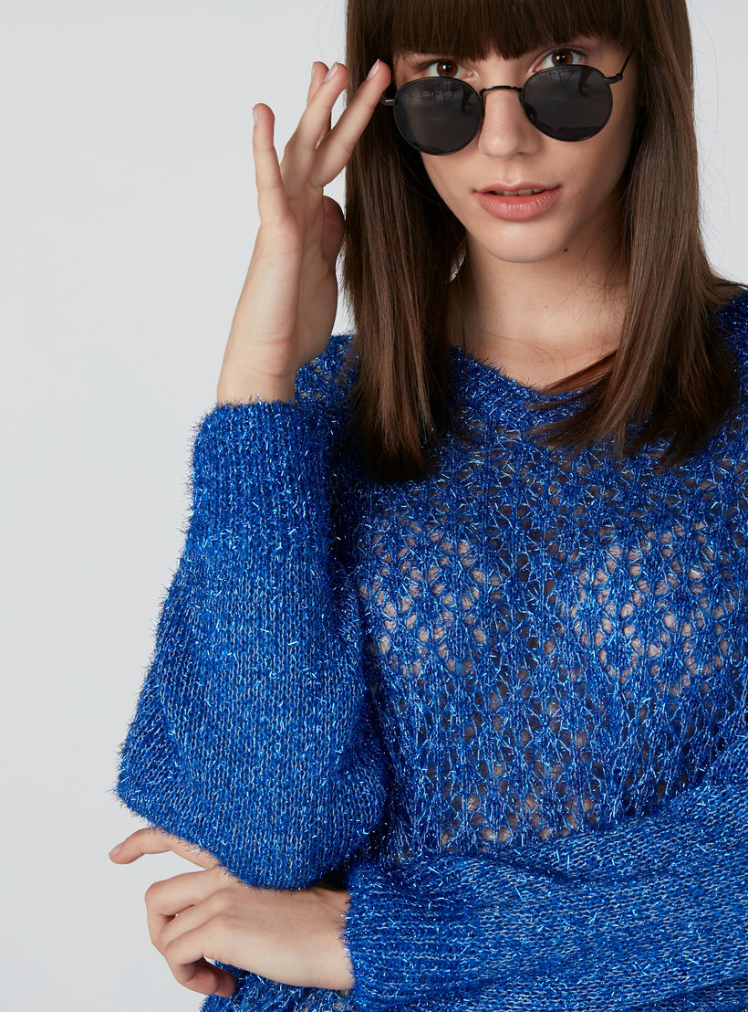 Textured Sweater with Drop Shoulder Sleeves-women-clothing-cardigansandjumpers-jumpers-image-5