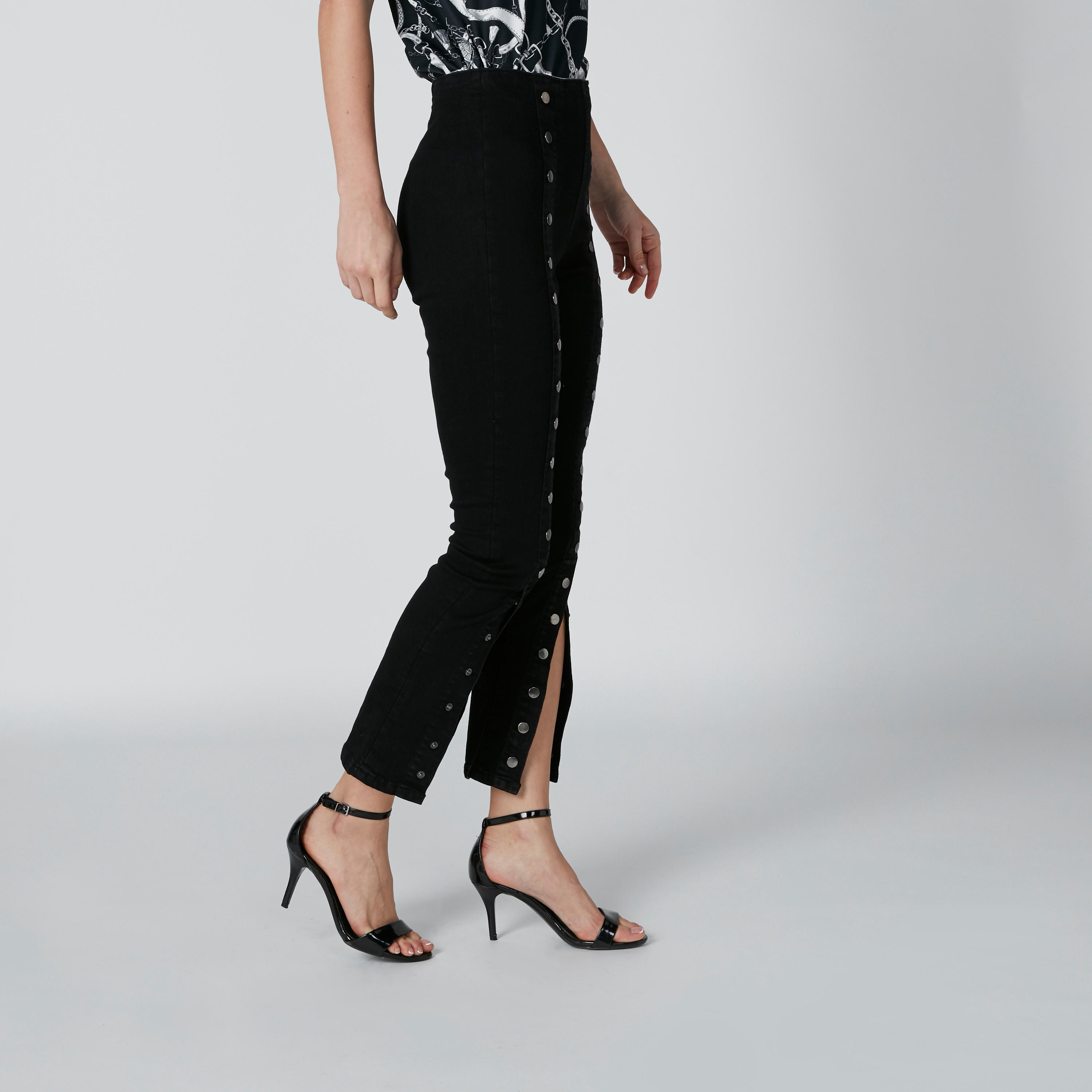 Press Button Closure Pants with Front Slits-women-clothing-bottoms-trousers-image-4