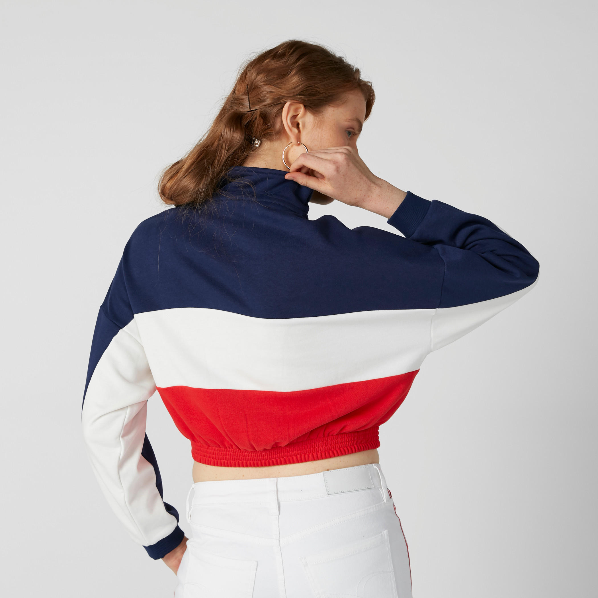 Printed Sweatshirt with High Neck and Long Sleeves-women-winterwear-hoodiesandsweatshirts-sweatshirts-image-2
