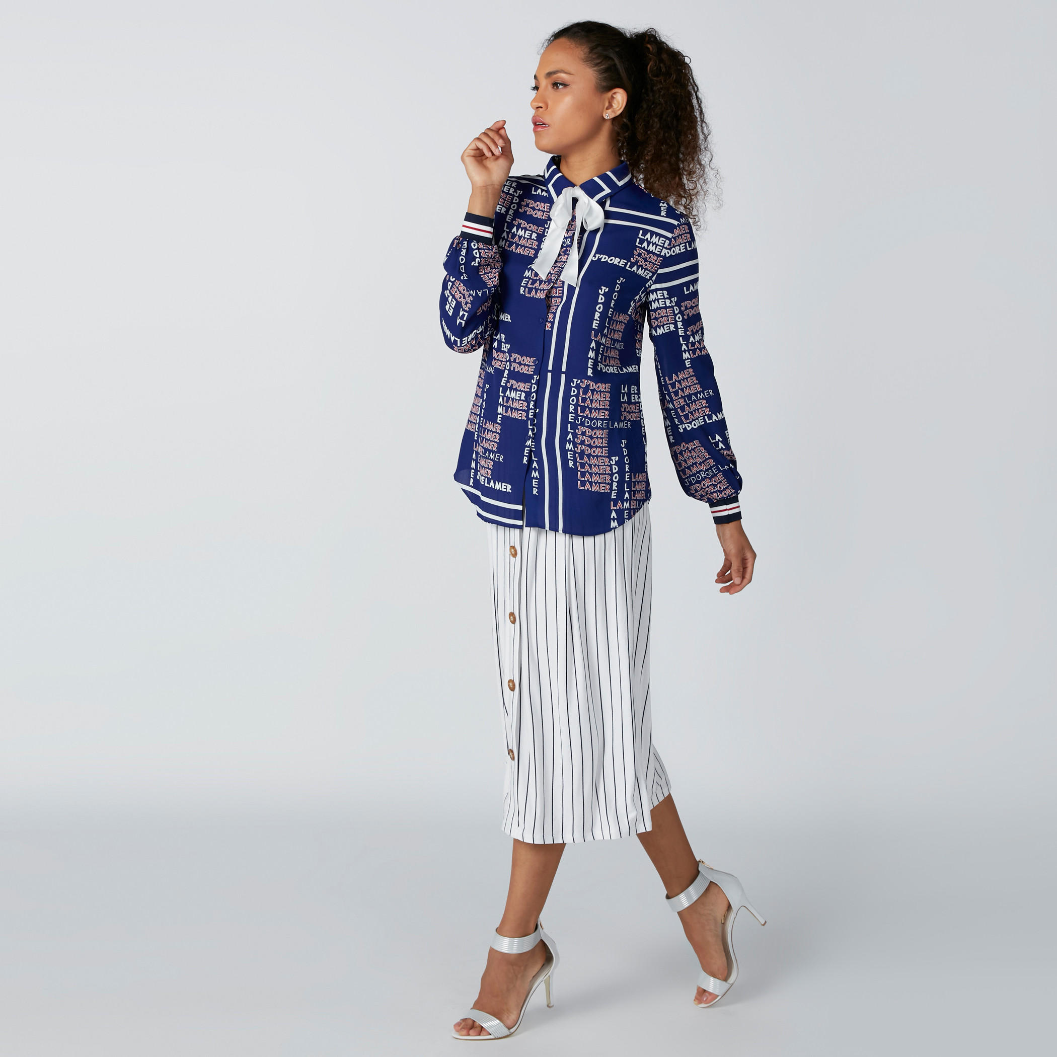 قميص بأكمام طويلة وطبعات مزيّن بفيونكة-women-clothing-shirtsandblouses-shirts-image-4