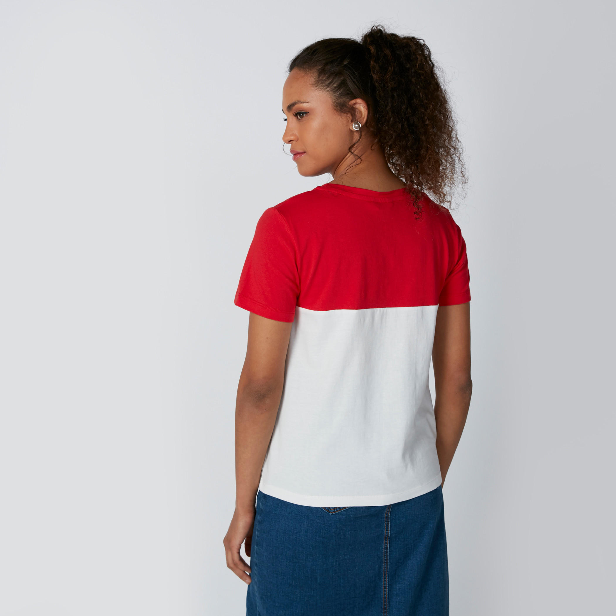 Printed T-Shirt with Round Neck-women-clothing-tshirts-image-2