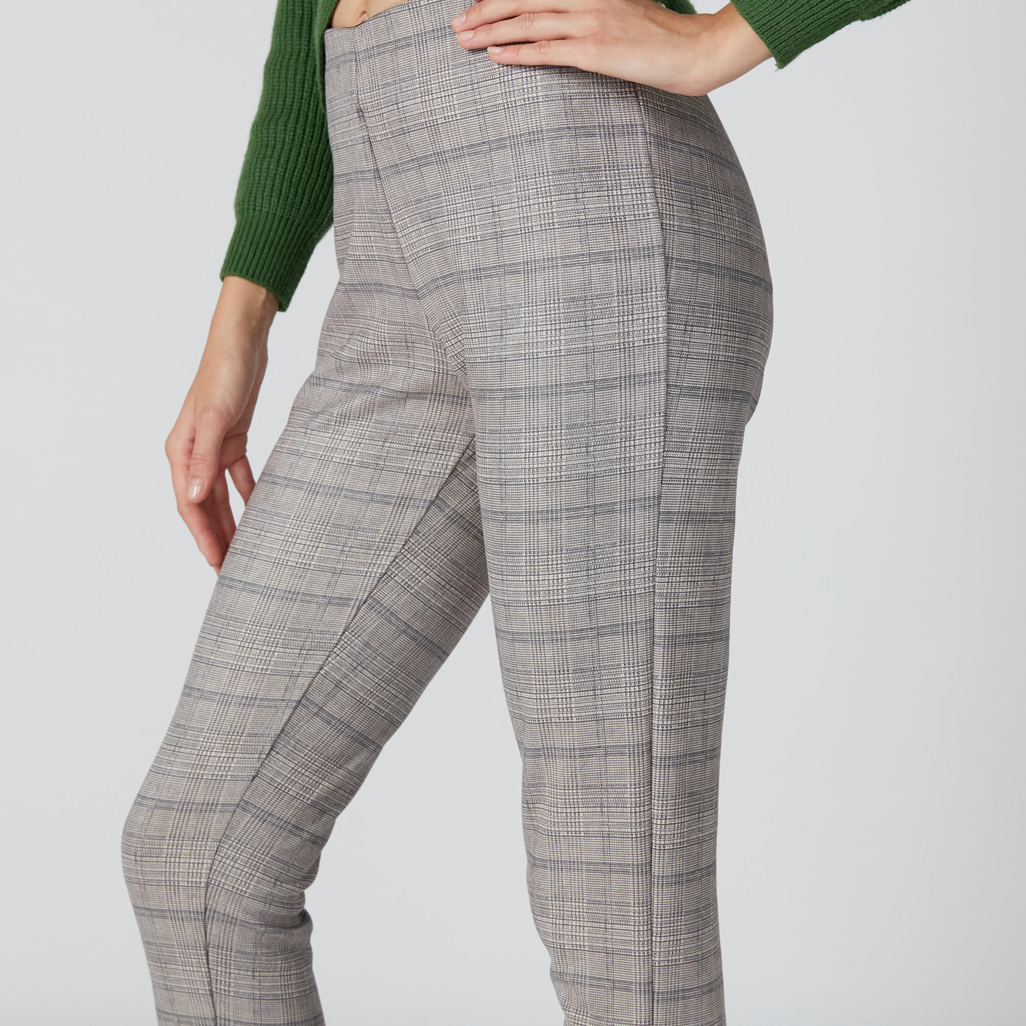Chequered Cropped Trousers-women-clothing-bottoms-trousers-image-4