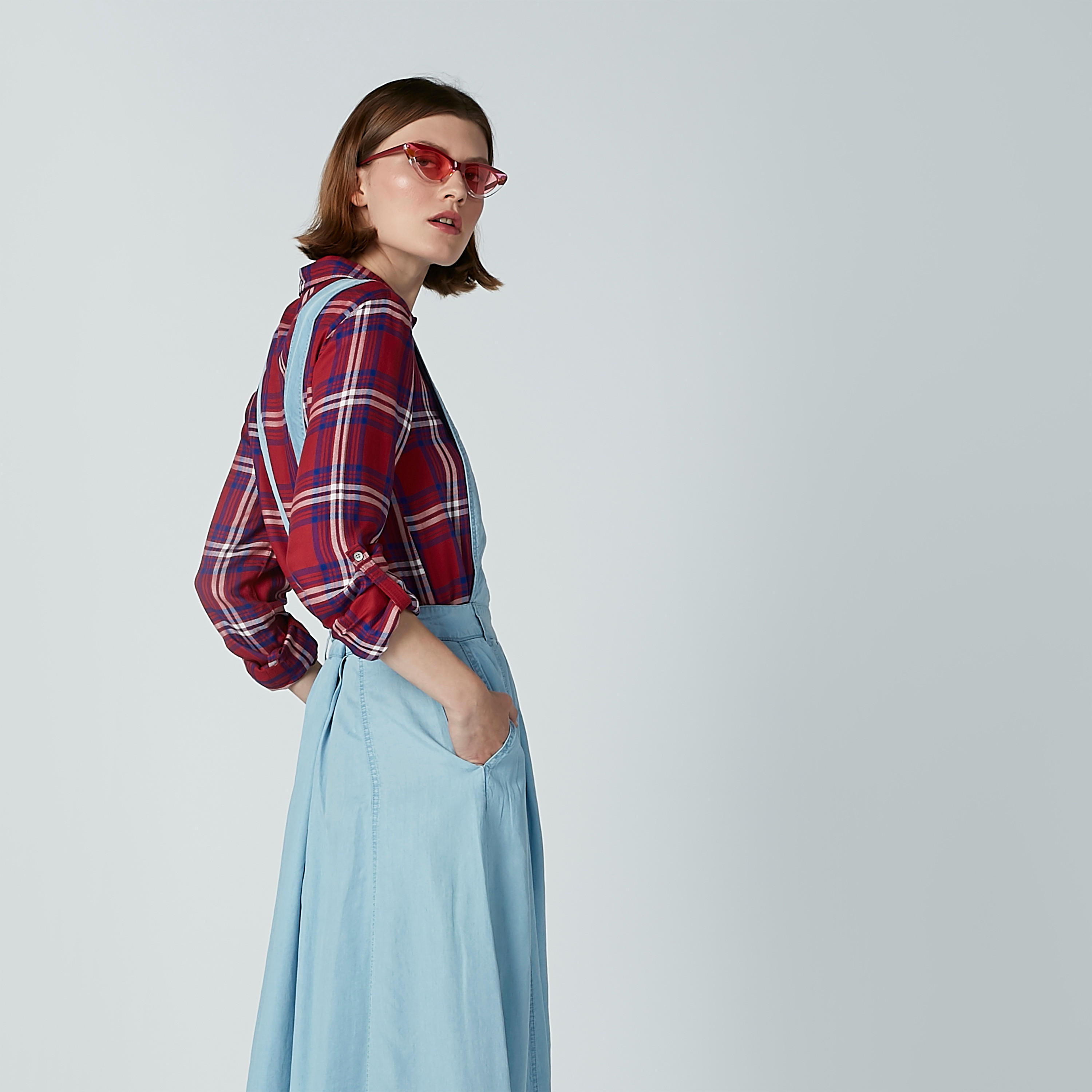 فستان مريلة إيه لاين طويل بجيوب-women-clothing-dresses-image-4