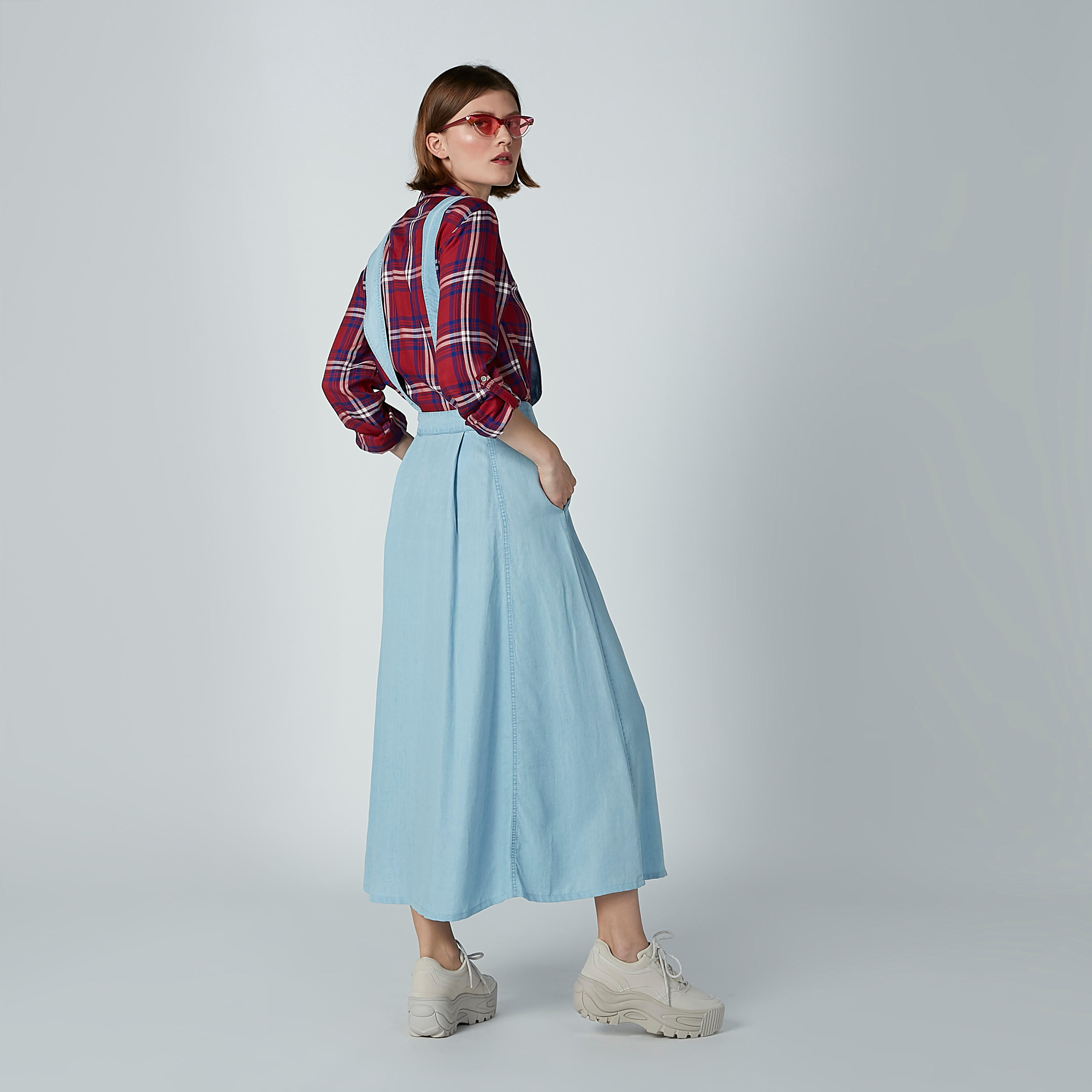 فستان مريلة إيه لاين طويل بجيوب-women-clothing-dresses-image-6