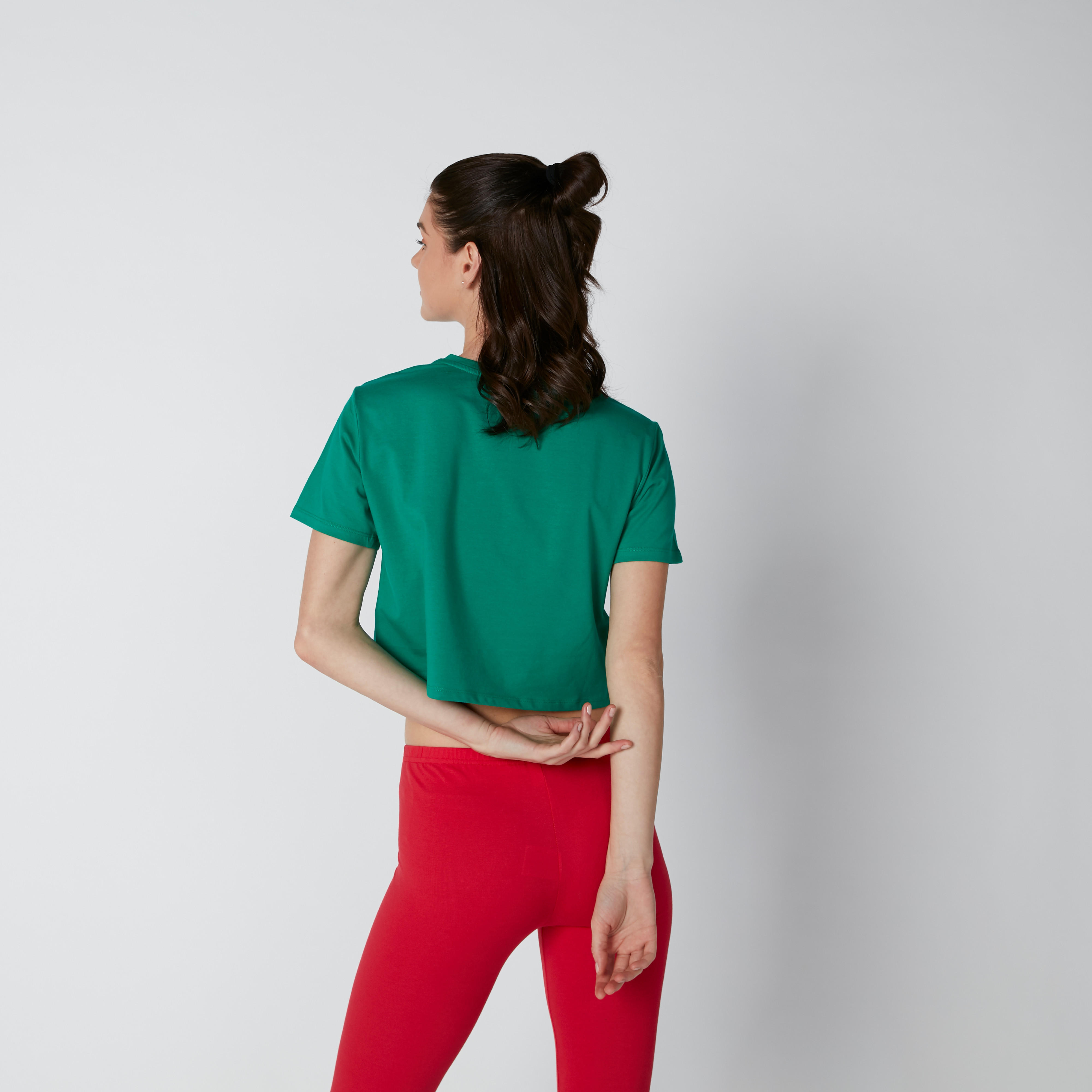 تيشيرت قصير بياقة مستديرة وأكمام قصيرة وطبعات-women-clothing-tshirts-image-2