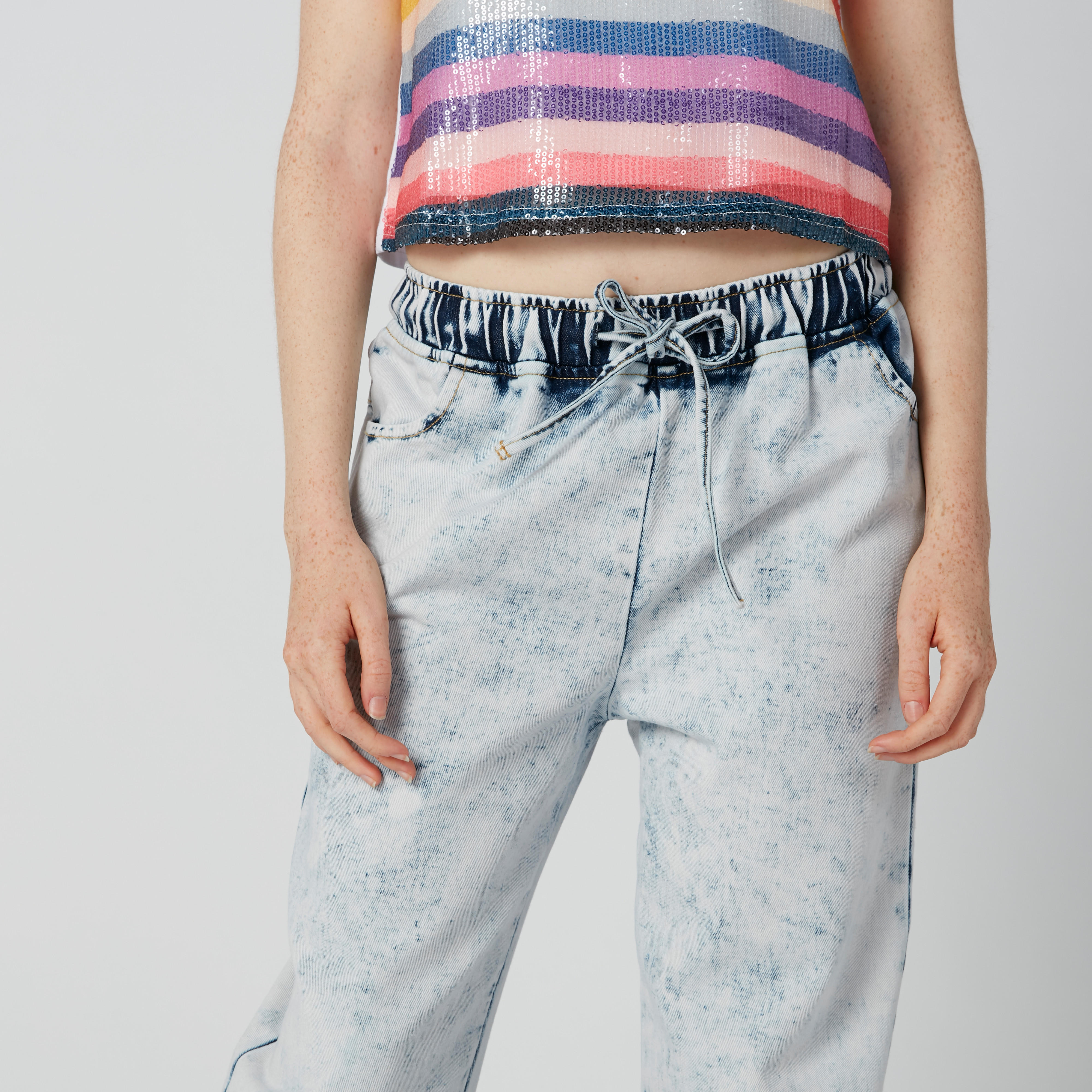 Pocket Detail Mid-Rise Jeans with Drawstring-women-clothing-bottoms-jeans-image-7