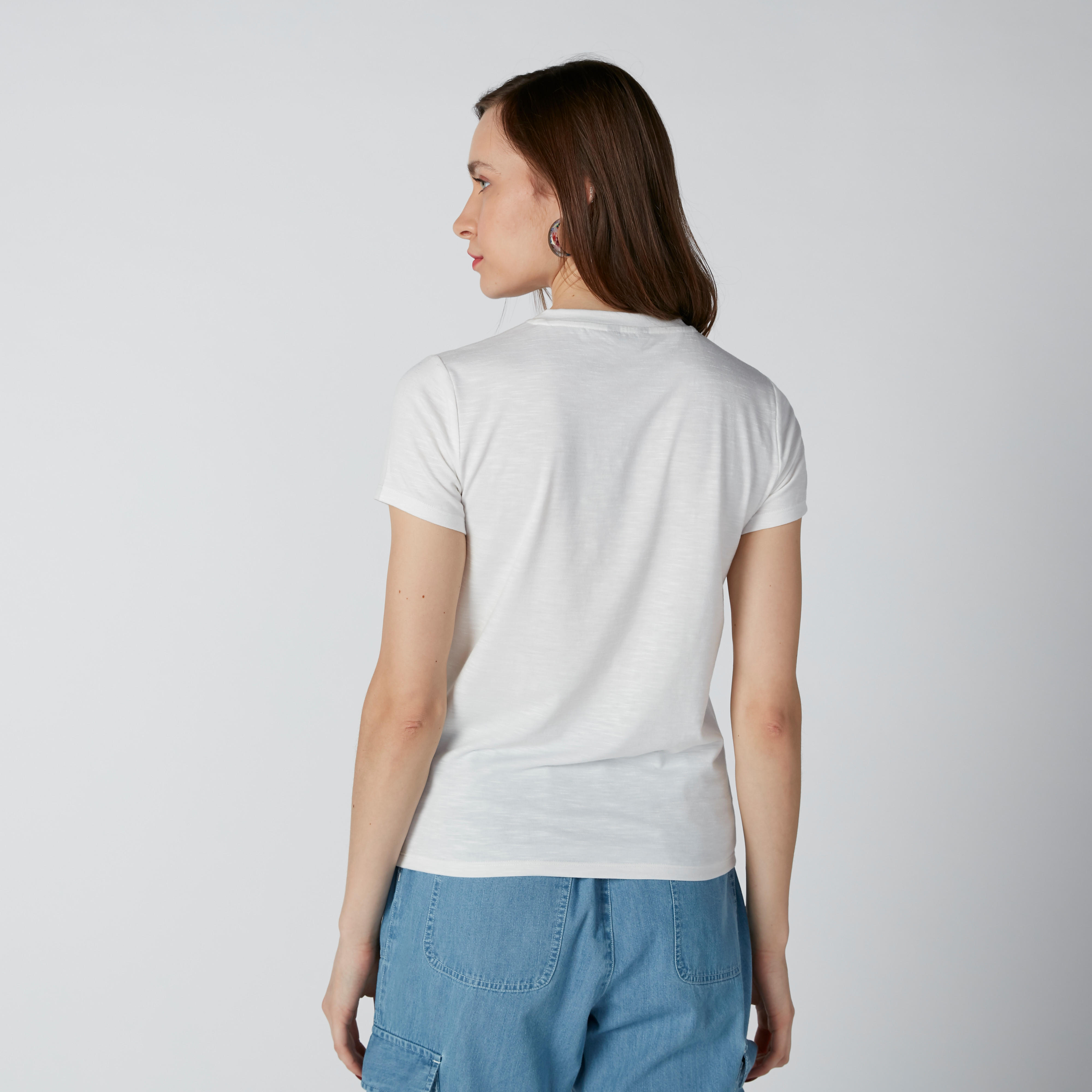 Embellished T-Shirt with Prints and Short Sleeves-women-clothing-tshirts-image-2