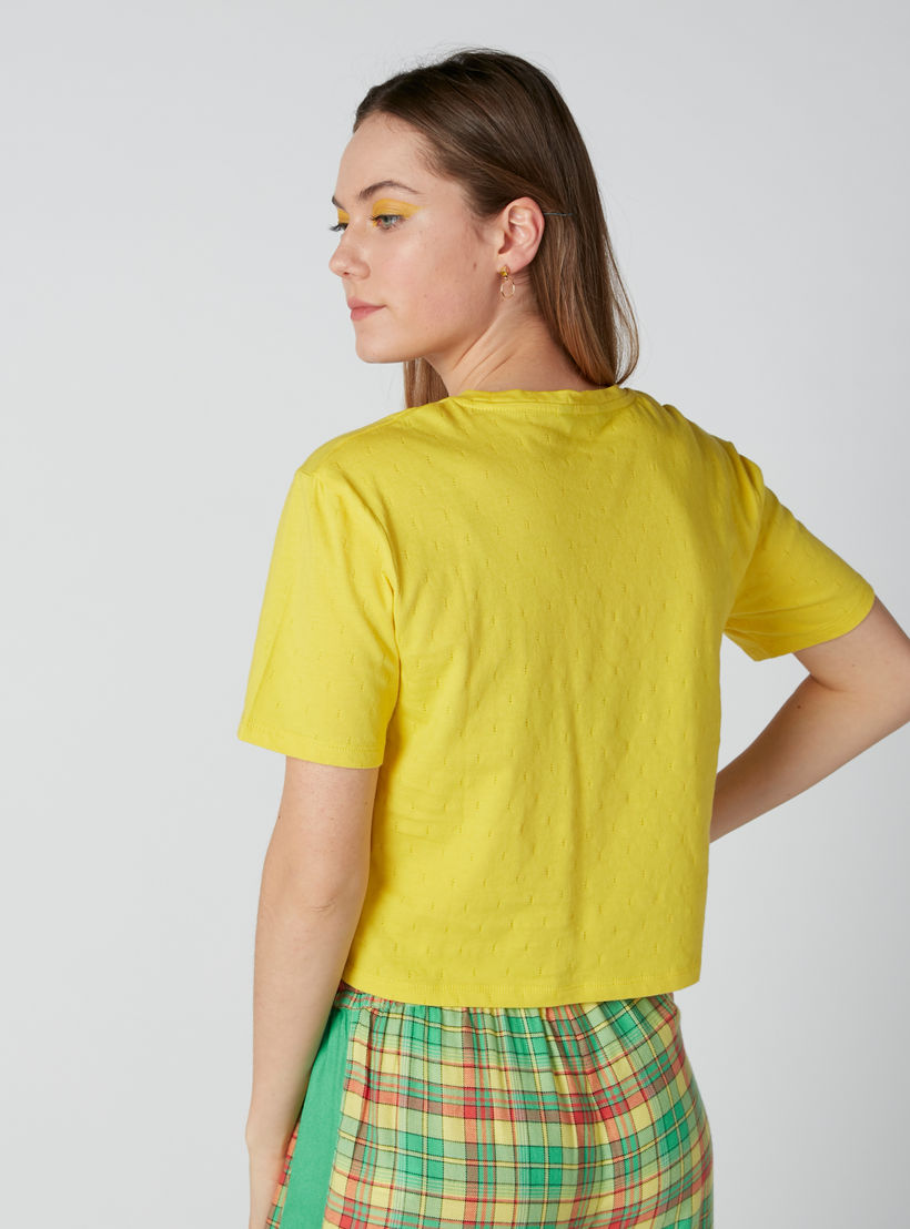 Printed T-Shirt with Round Neck-women-clothing-tshirts-image-2