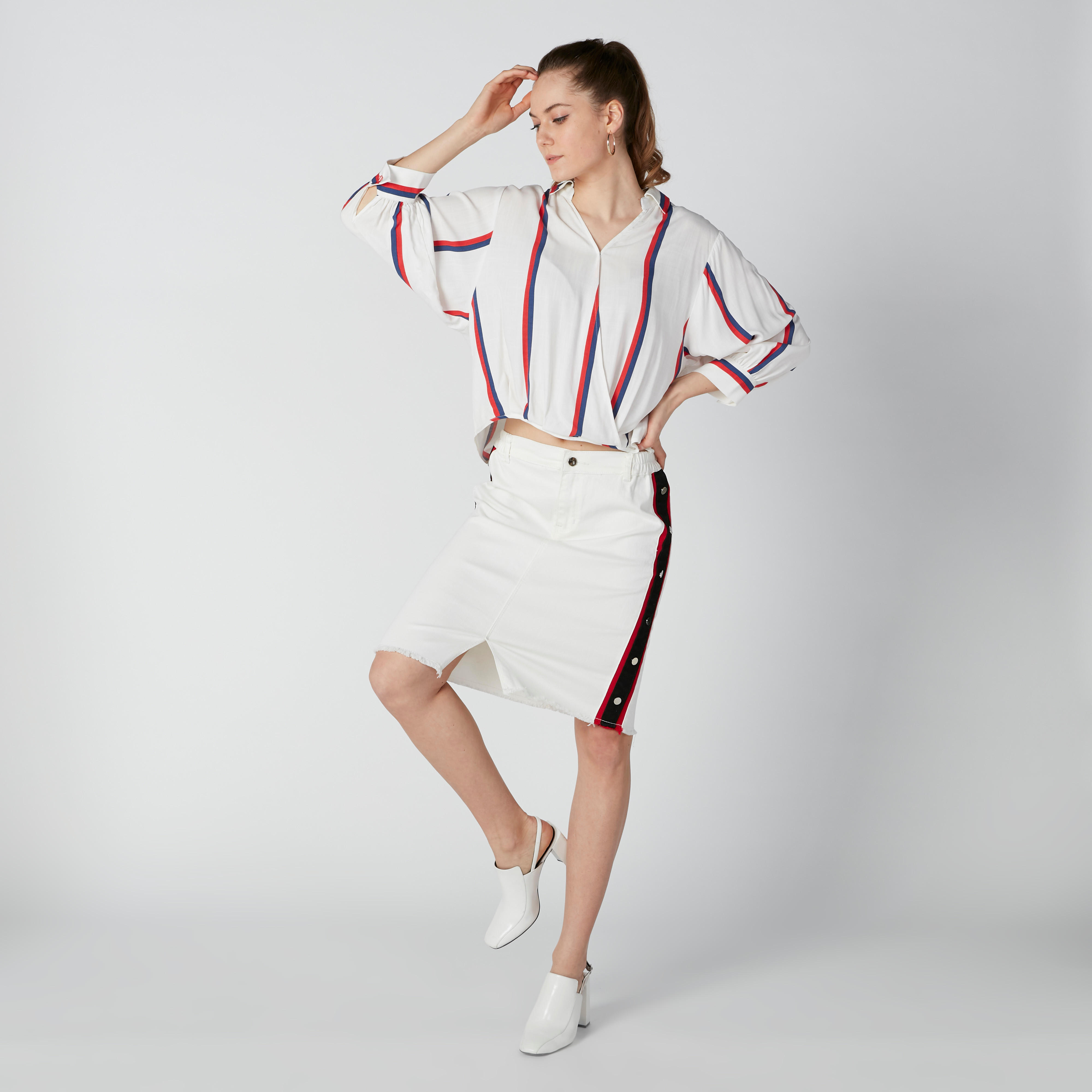 Striped Top in Relaxed Fit with Button Detail-women-clothing-shirtsandblouses-blouses-image-2