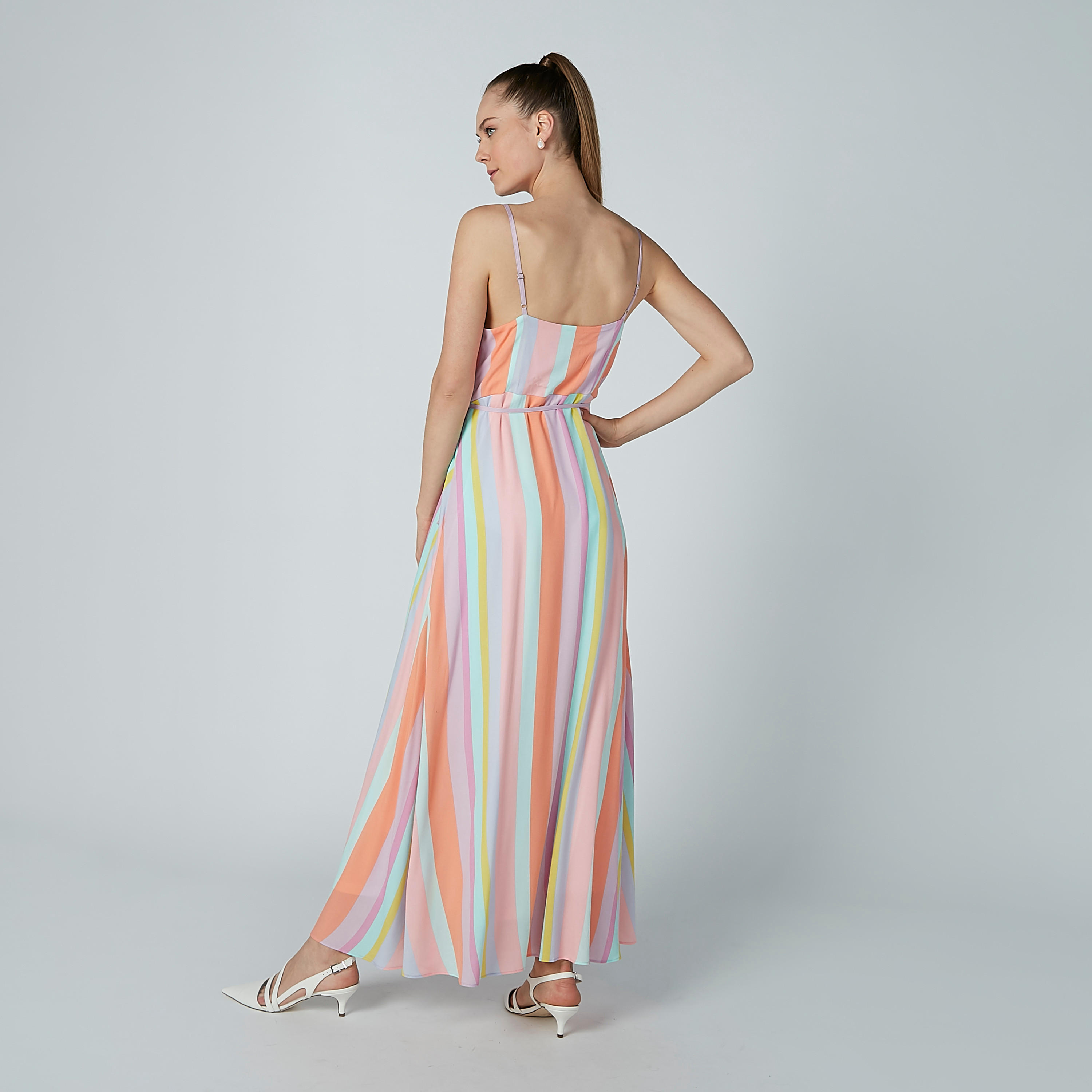 Striped A-Line Maxi Dress with Spaghetti Straps-women-clothing-dresses-image-5