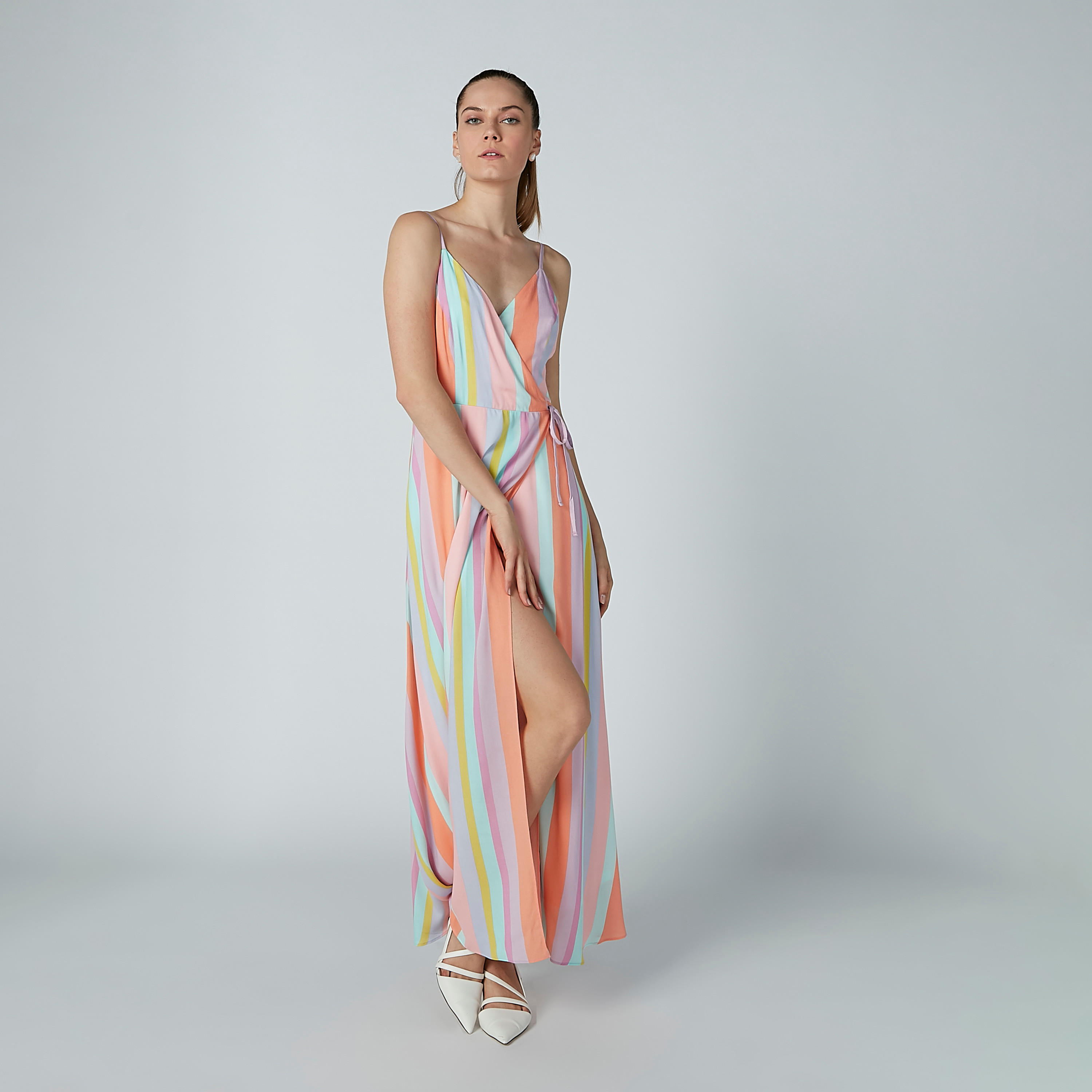 Striped A-Line Maxi Dress with Spaghetti Straps-women-clothing-dresses-image-6