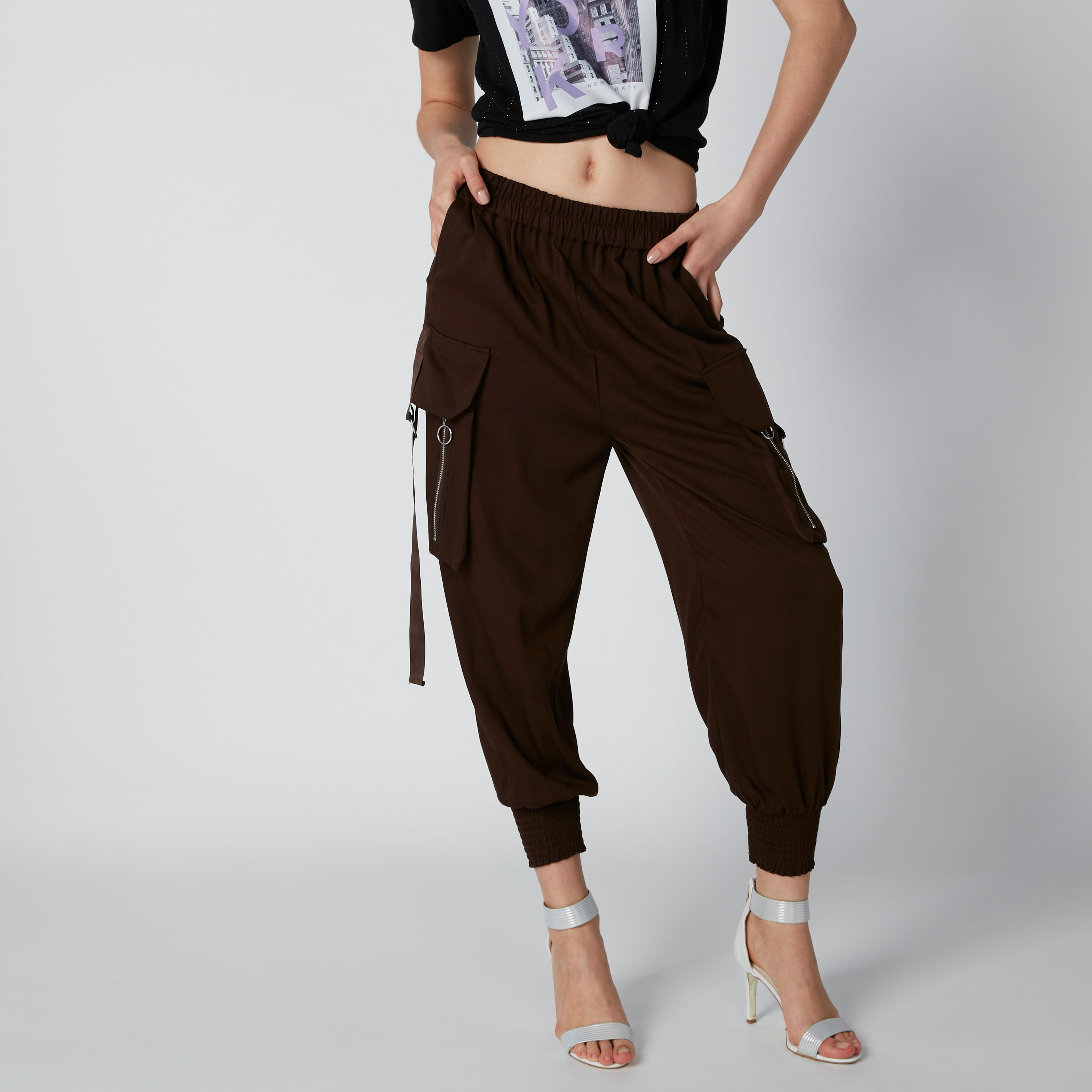 Pocket Detail Jog Pants with Zip Closure-women-clothing-bottoms-joggers-image-3