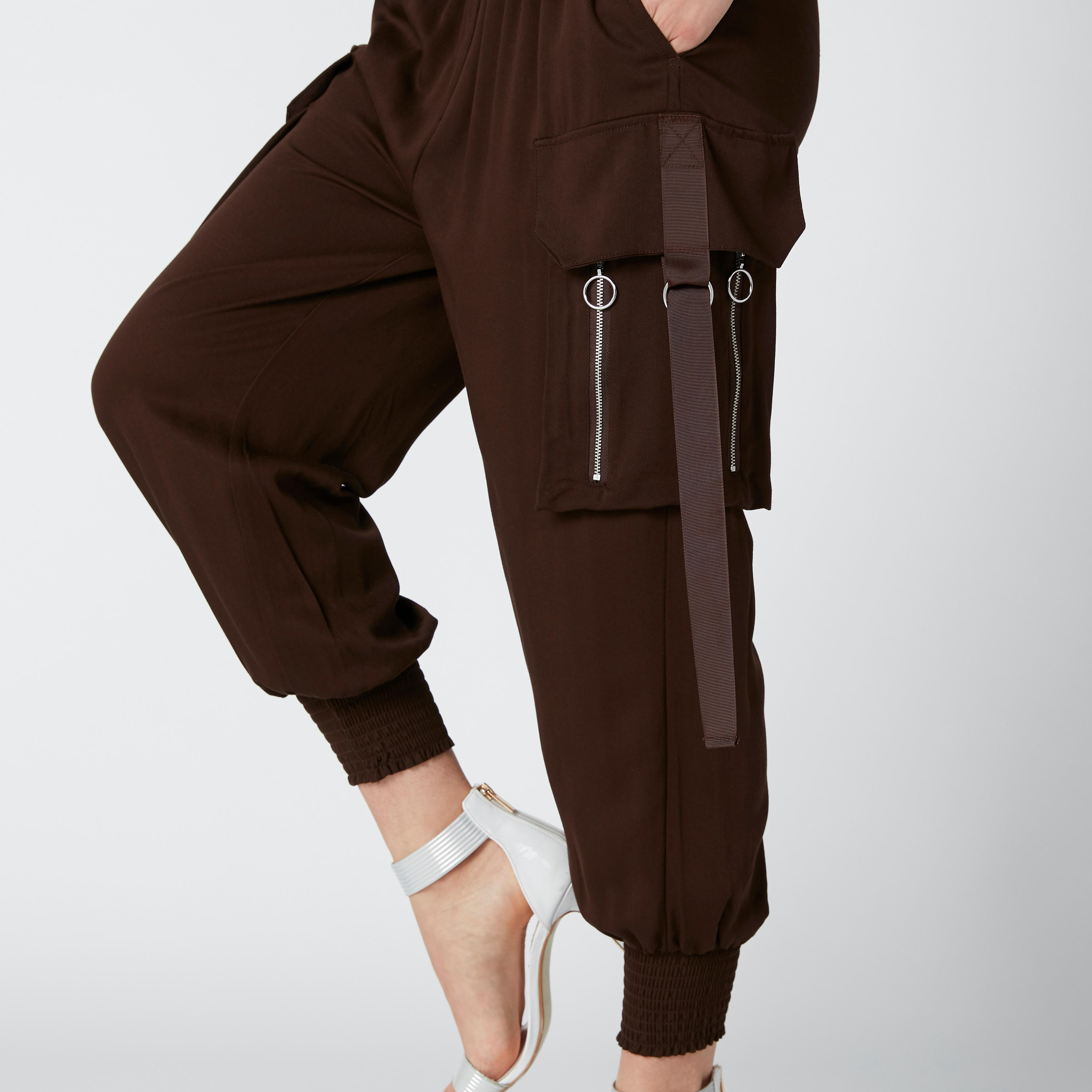 Pocket Detail Jog Pants with Zip Closure-women-clothing-bottoms-joggers-image-5